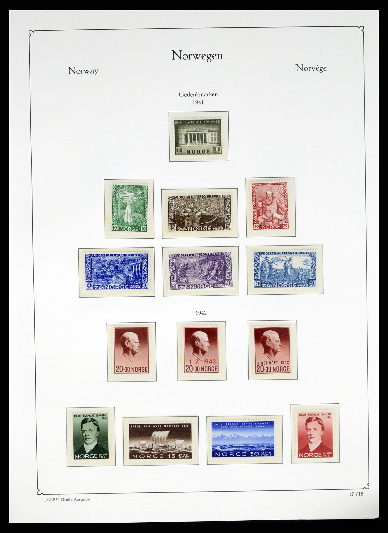 37788 022 - Postzegelverzameling 37788 Noorwegen 1855-2006.