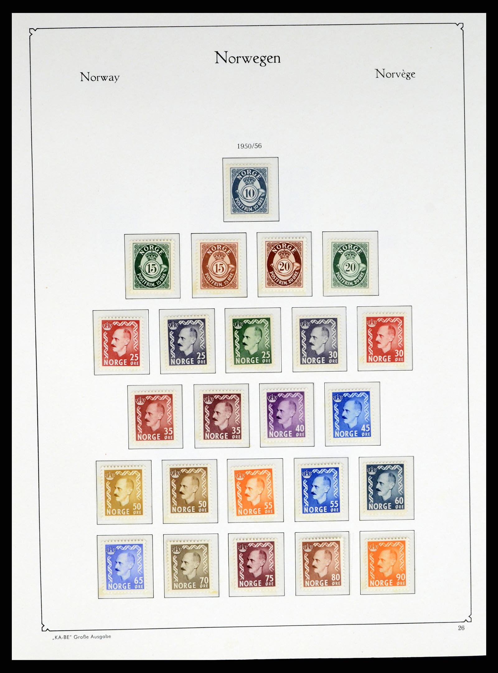 37788 030 - Postzegelverzameling 37788 Noorwegen 1855-2006.