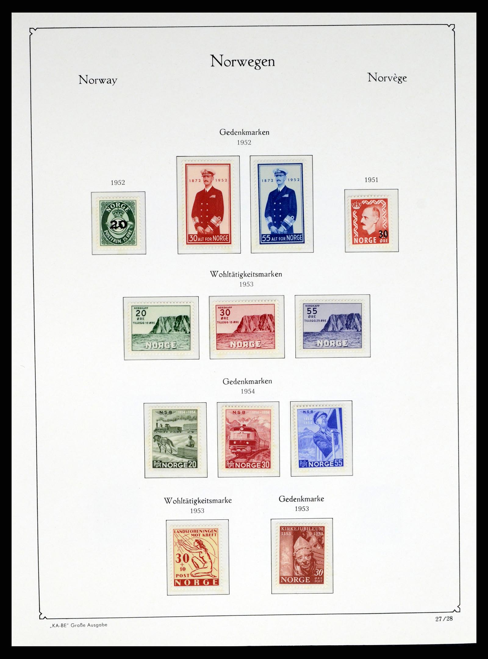 37788 031 - Postzegelverzameling 37788 Noorwegen 1855-2006.