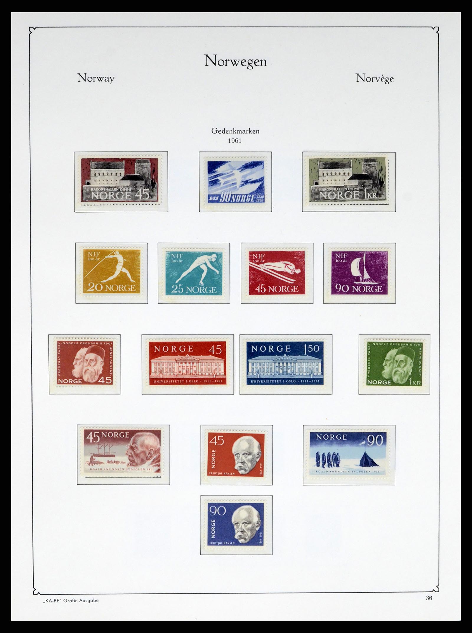 37788 037 - Postzegelverzameling 37788 Noorwegen 1855-2006.