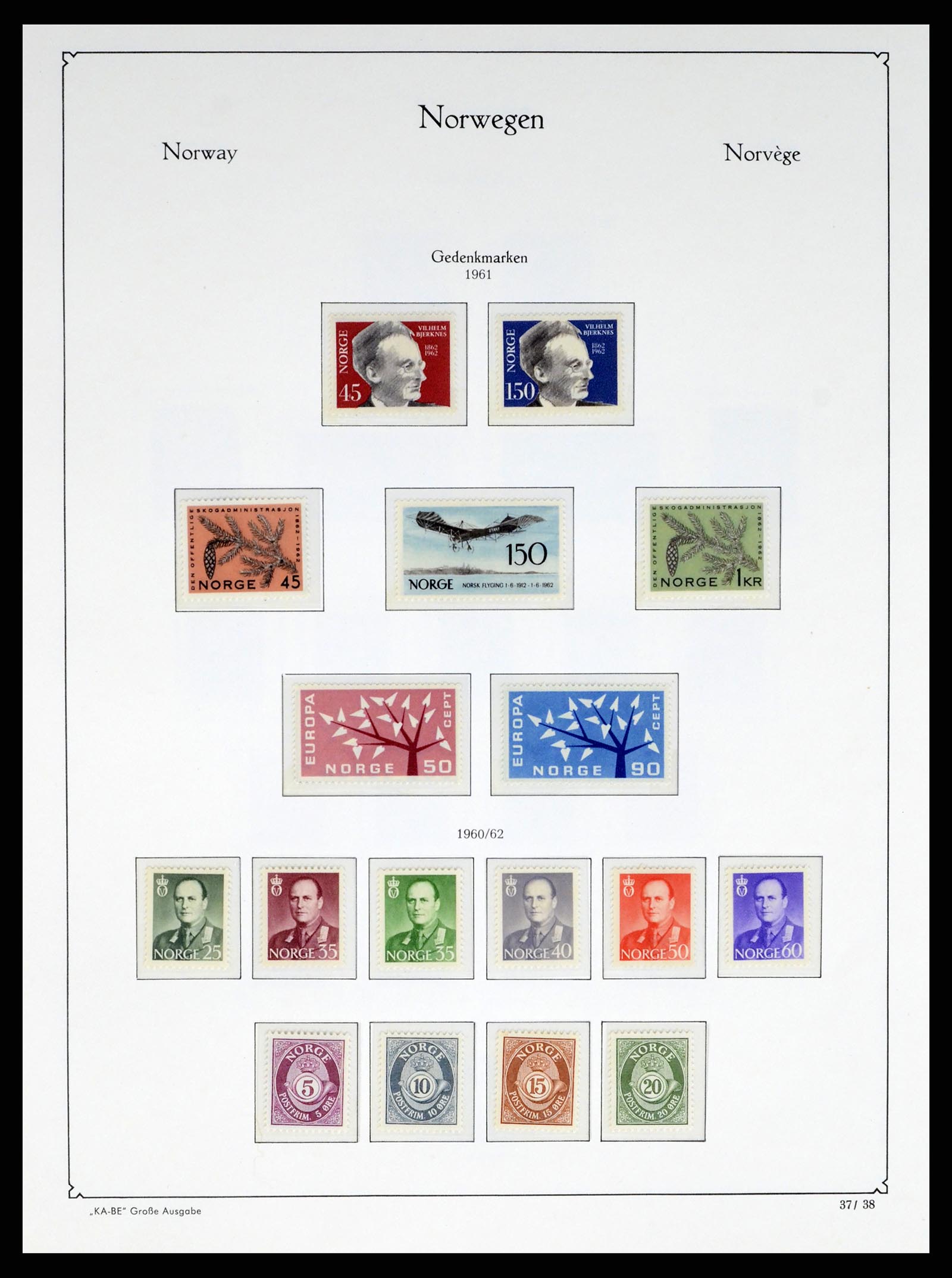 37788 038 - Stamp Collection 37788 Norway 1855-2006.