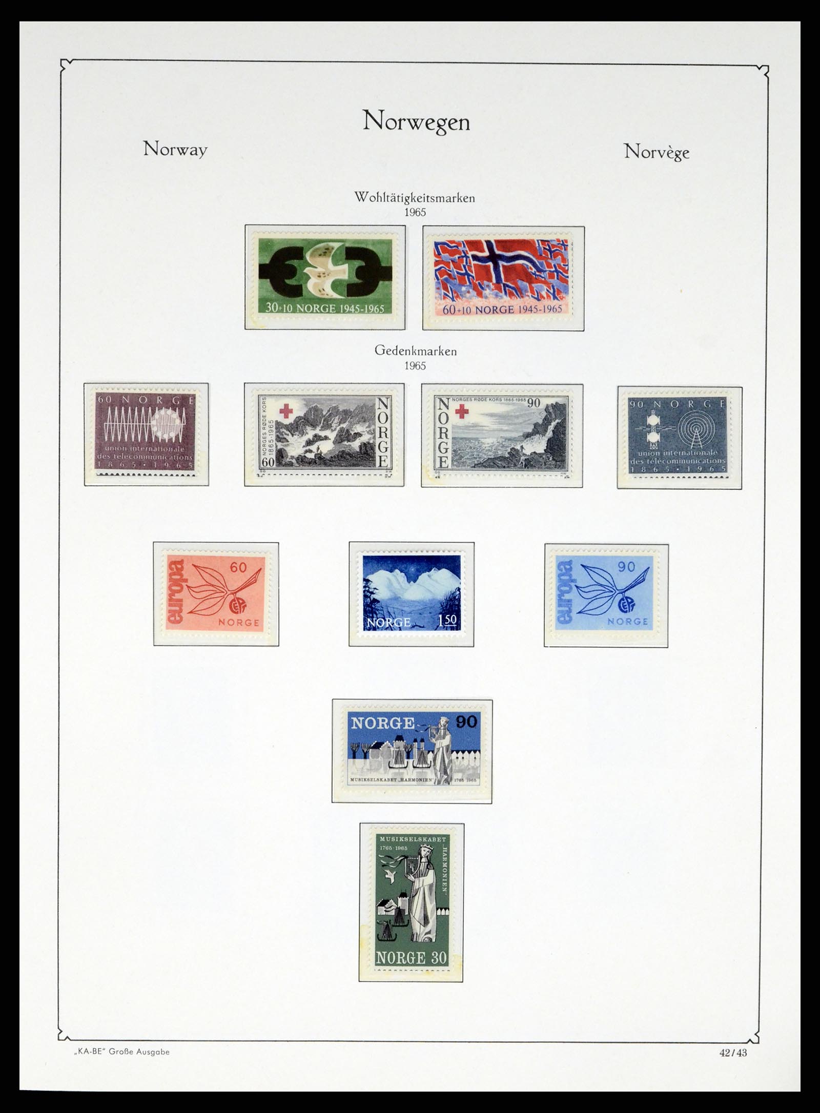 37788 043 - Stamp Collection 37788 Norway 1855-2006.