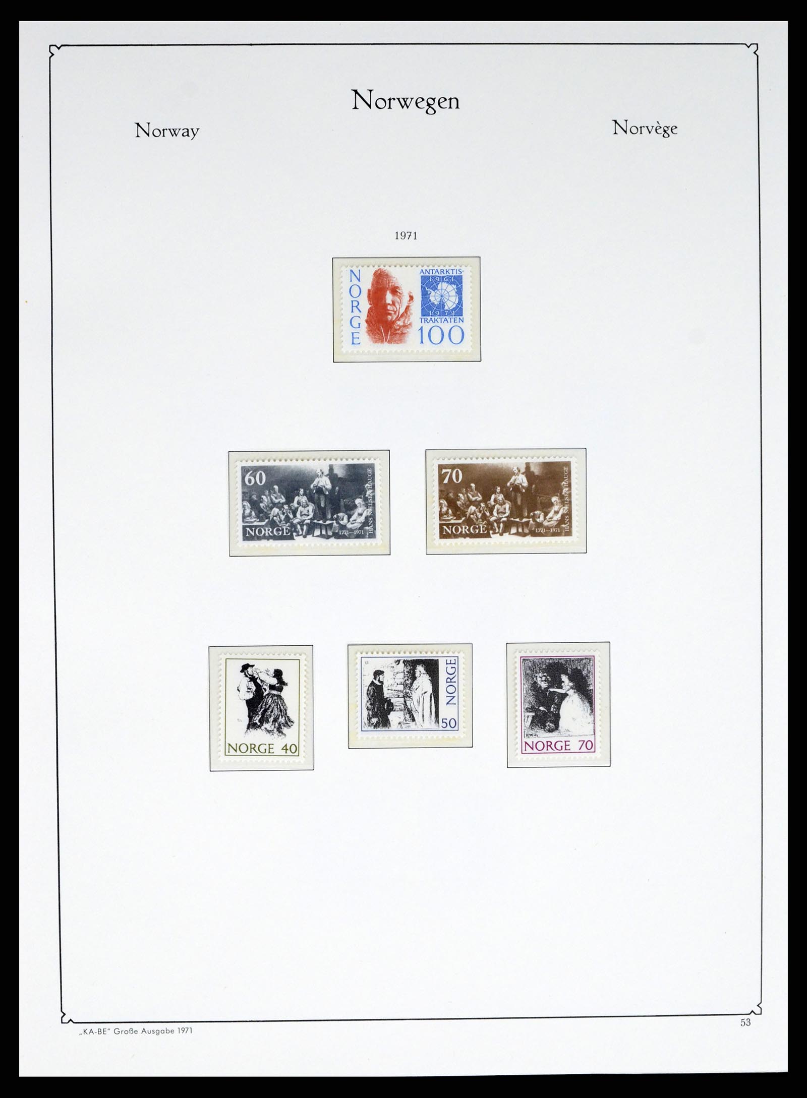 37788 053 - Postzegelverzameling 37788 Noorwegen 1855-2006.