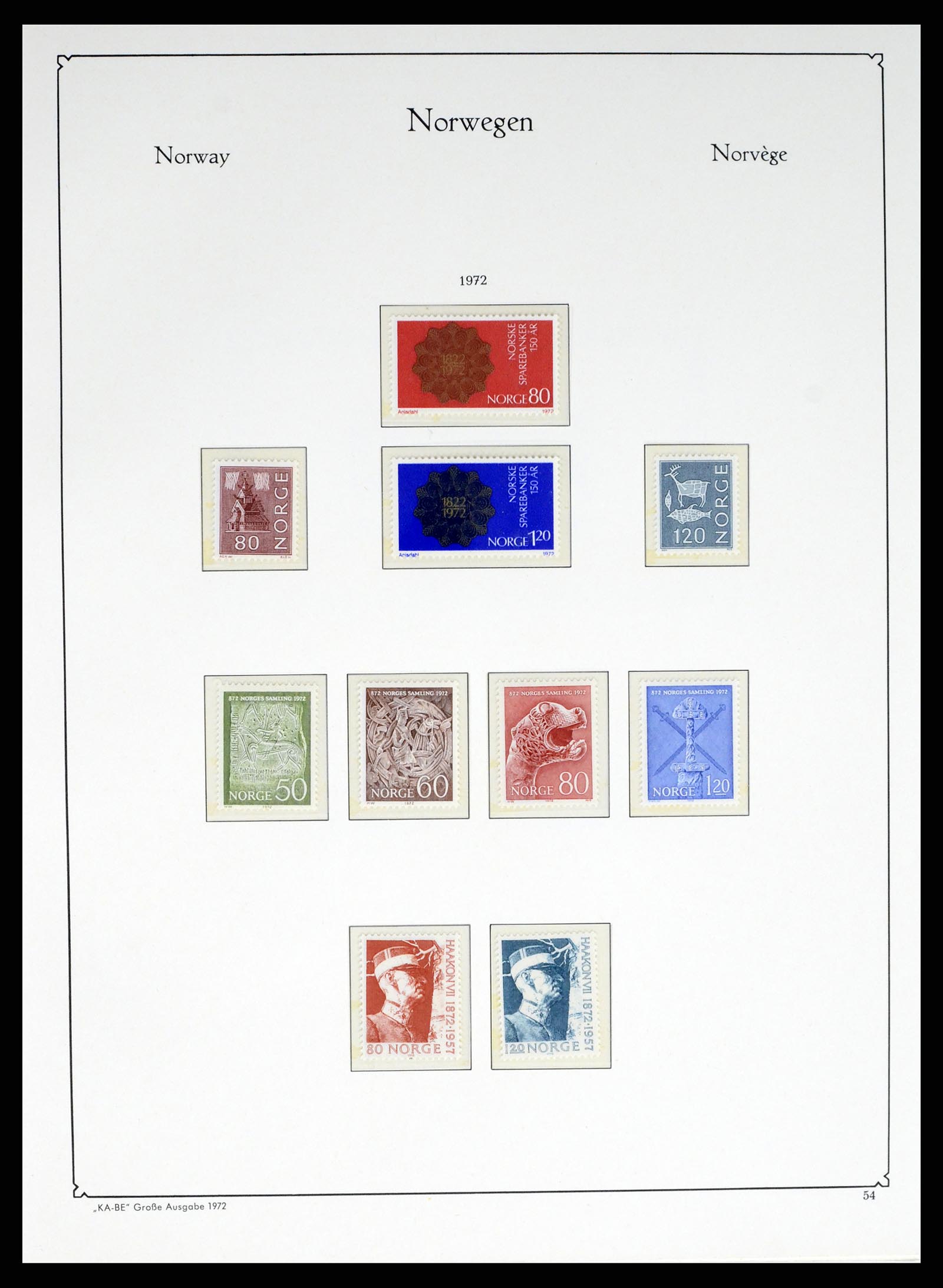 37788 054 - Postzegelverzameling 37788 Noorwegen 1855-2006.