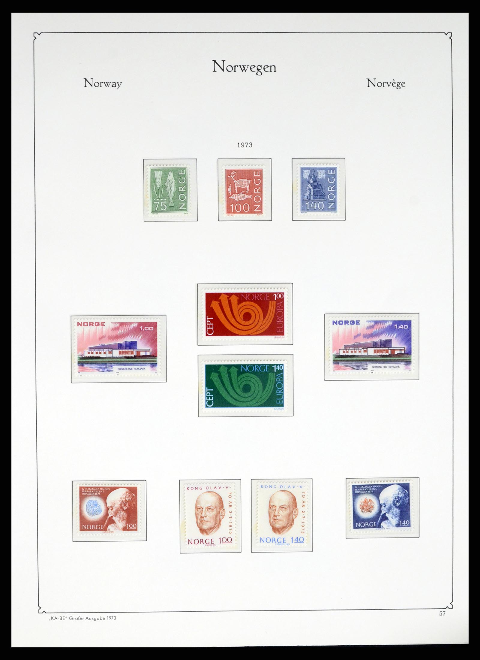 37788 057 - Postzegelverzameling 37788 Noorwegen 1855-2006.