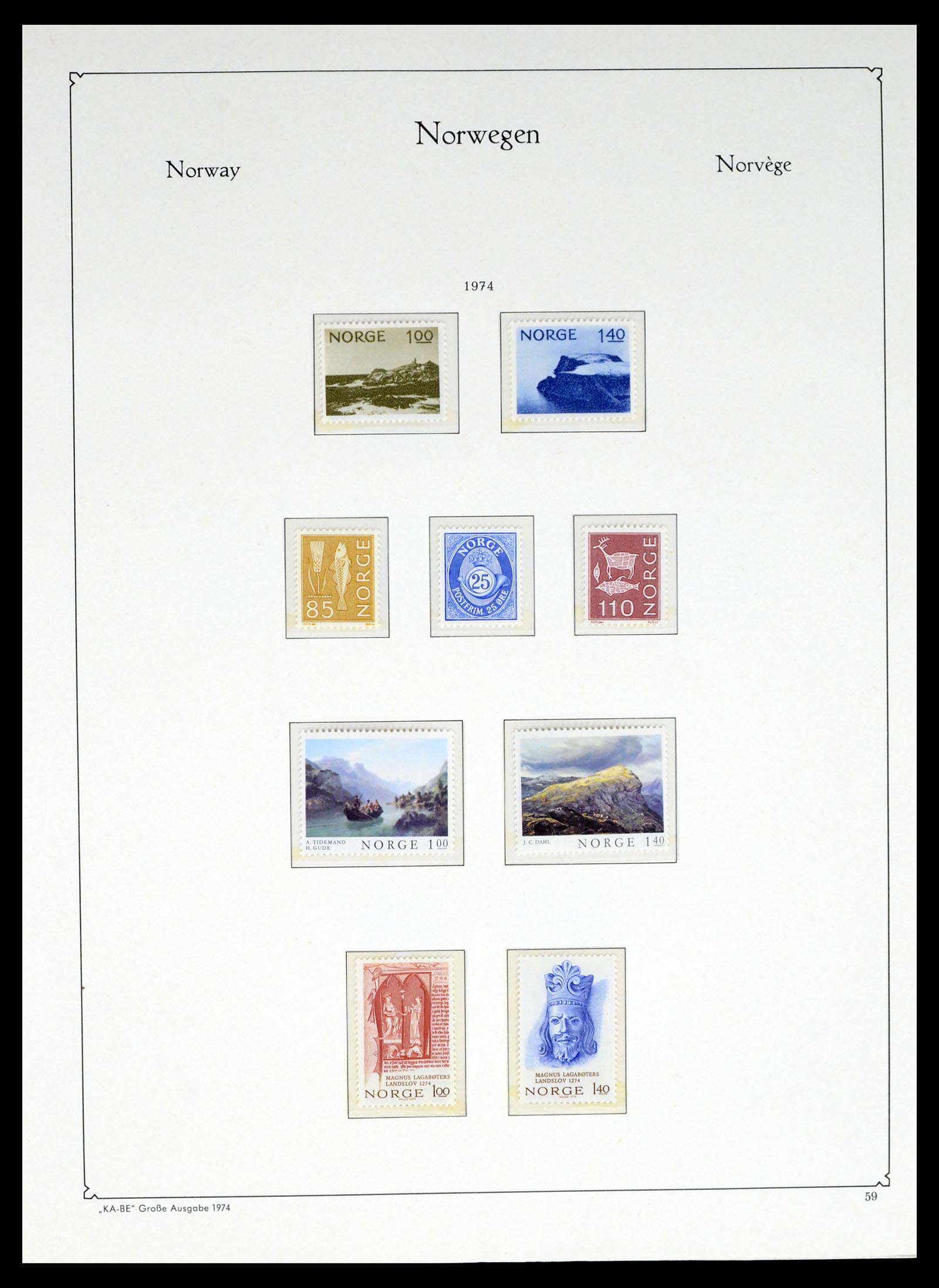 37788 059 - Postzegelverzameling 37788 Noorwegen 1855-2006.