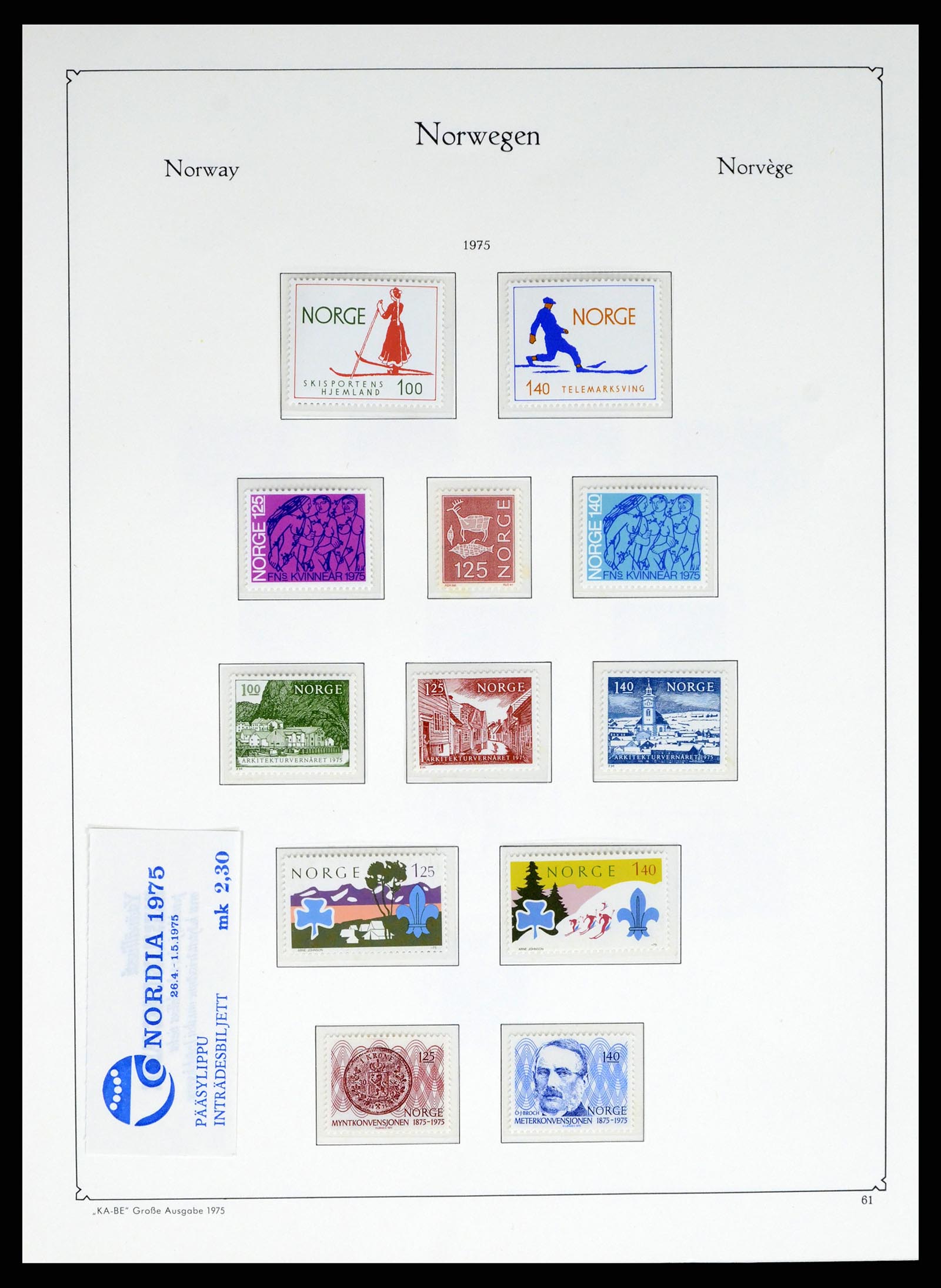 37788 061 - Postzegelverzameling 37788 Noorwegen 1855-2006.