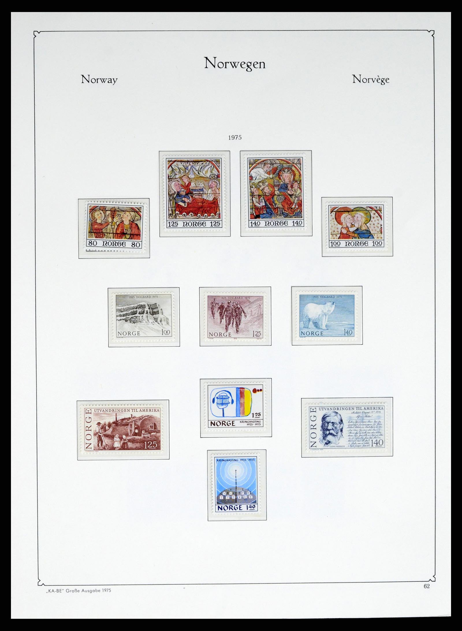 37788 062 - Postzegelverzameling 37788 Noorwegen 1855-2006.