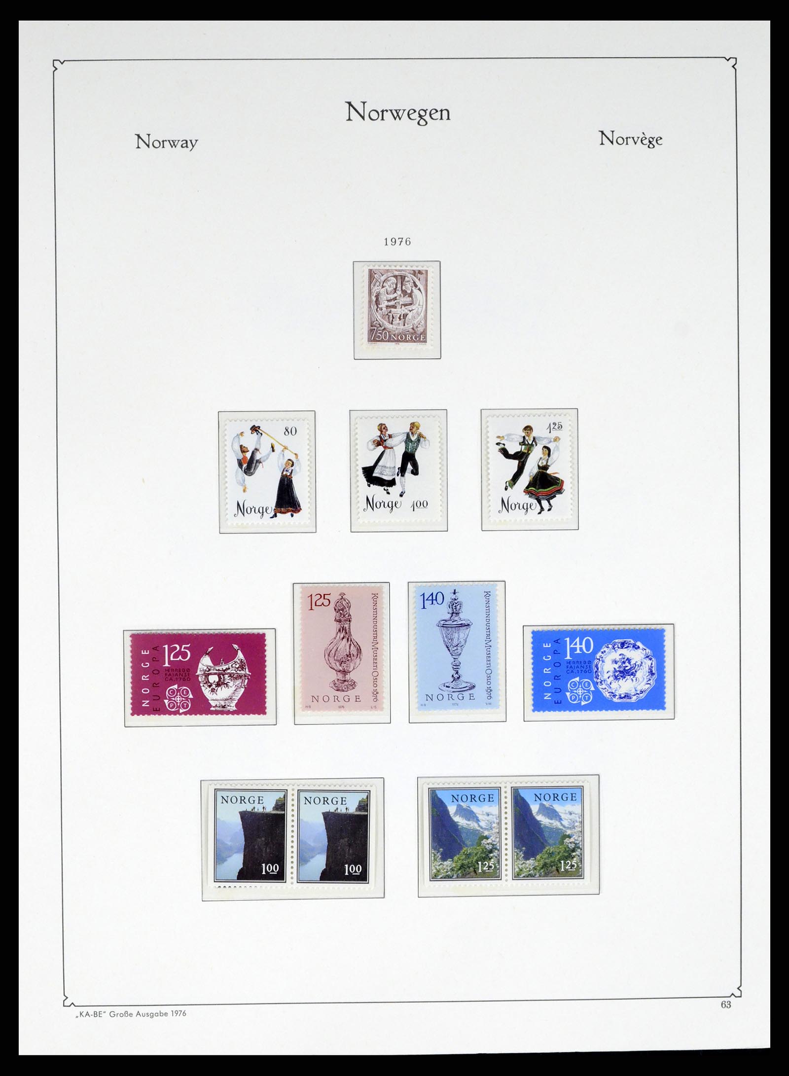37788 063 - Postzegelverzameling 37788 Noorwegen 1855-2006.