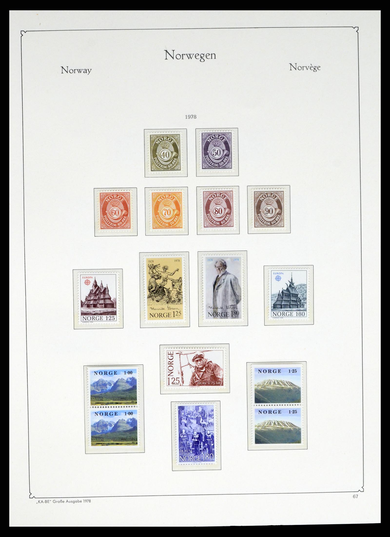 37788 067 - Postzegelverzameling 37788 Noorwegen 1855-2006.
