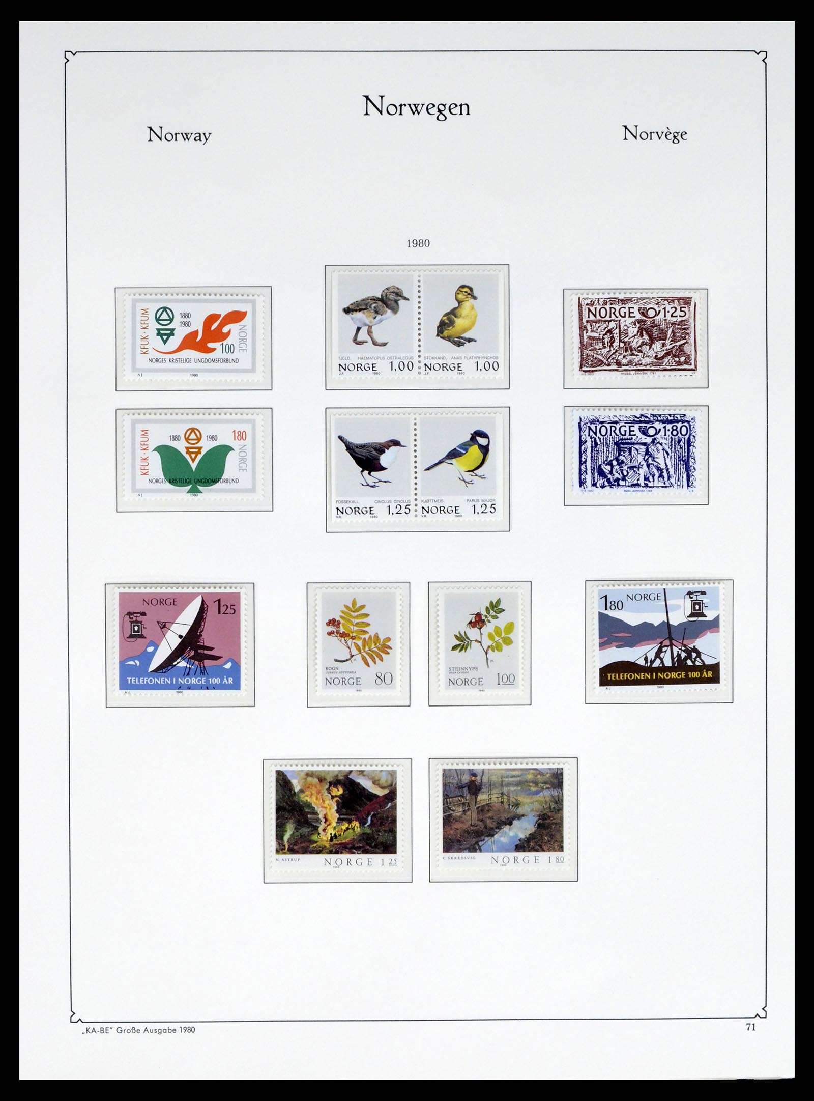 37788 071 - Postzegelverzameling 37788 Noorwegen 1855-2006.