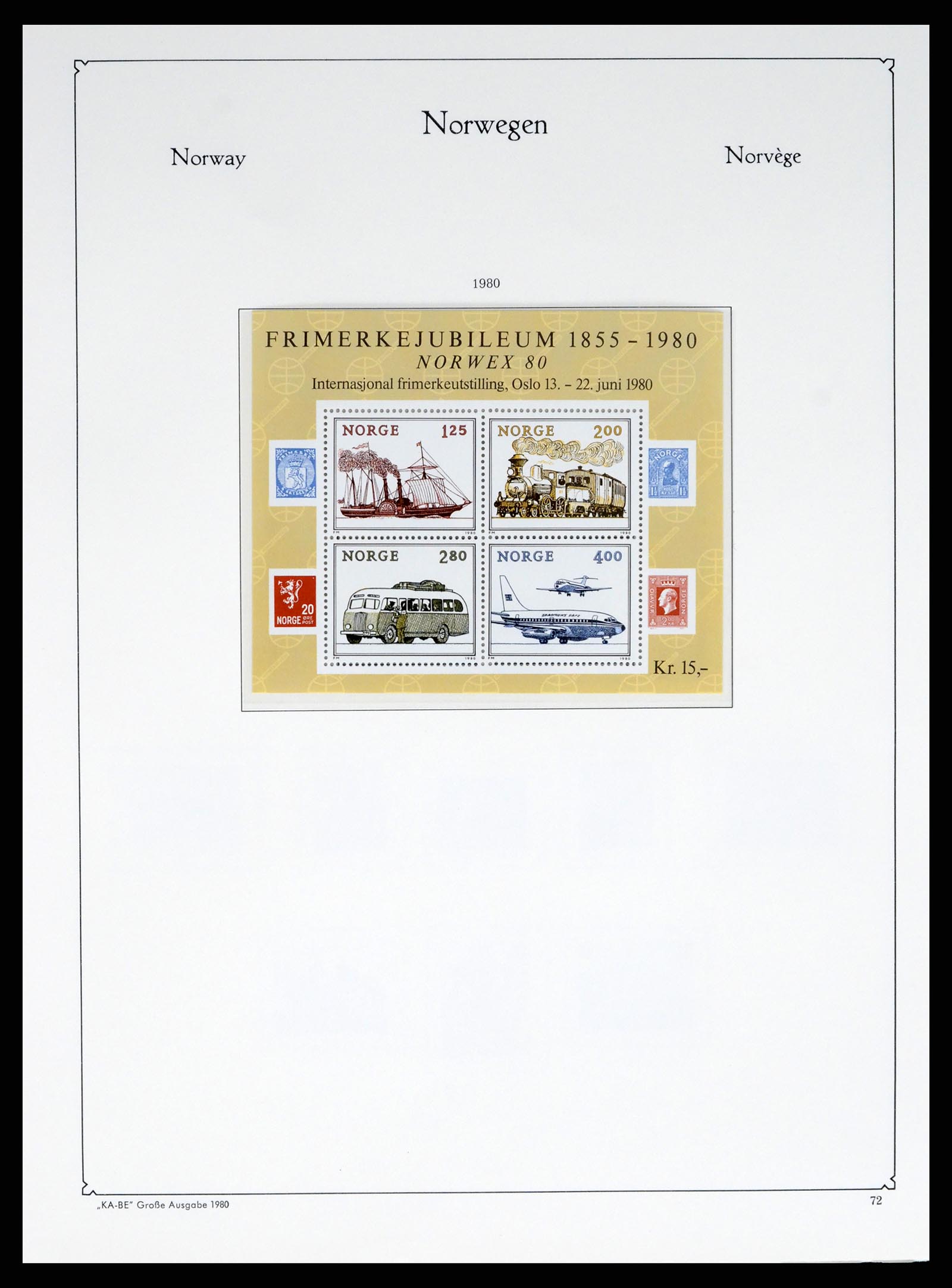 37788 072 - Postzegelverzameling 37788 Noorwegen 1855-2006.