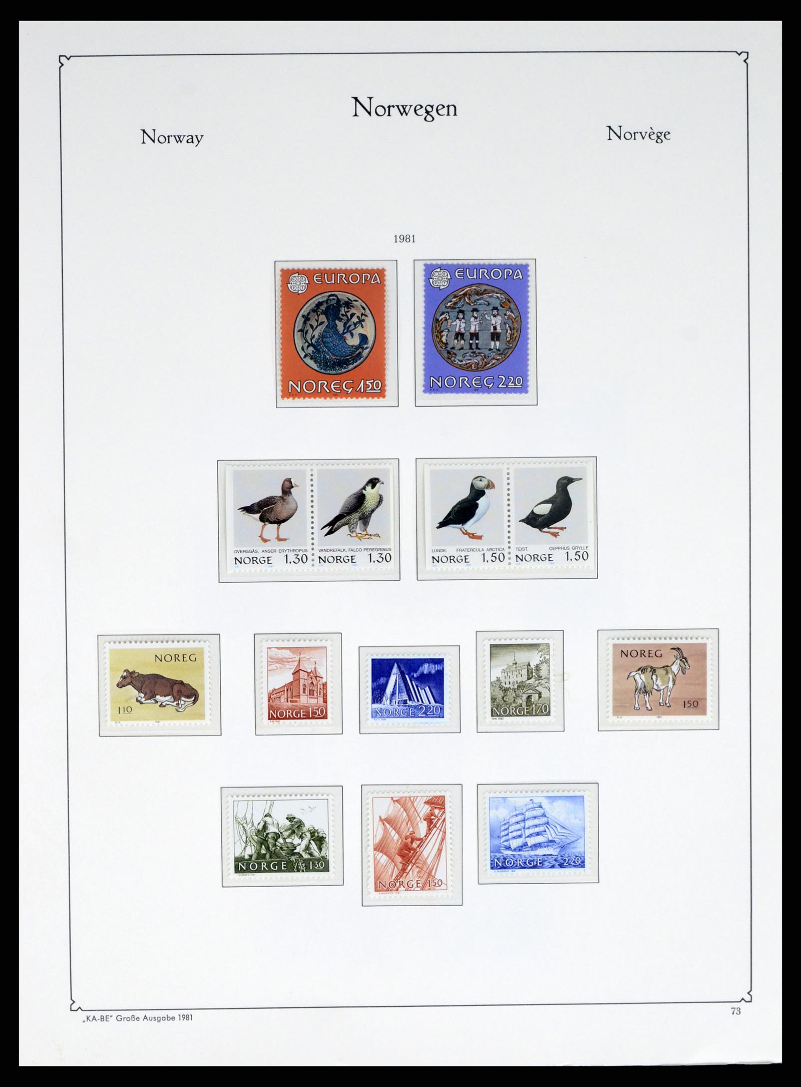 37788 073 - Postzegelverzameling 37788 Noorwegen 1855-2006.