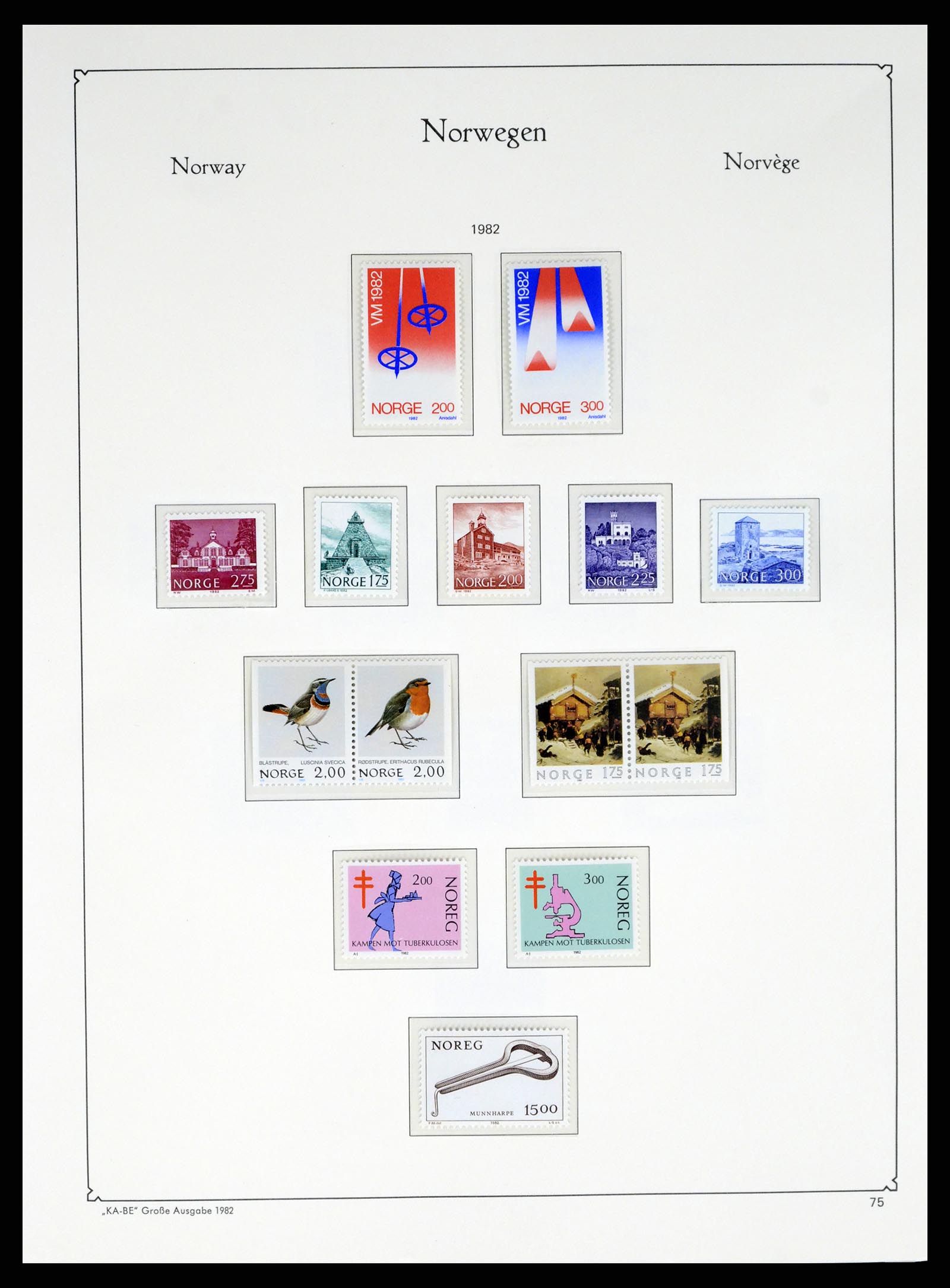 37788 075 - Postzegelverzameling 37788 Noorwegen 1855-2006.