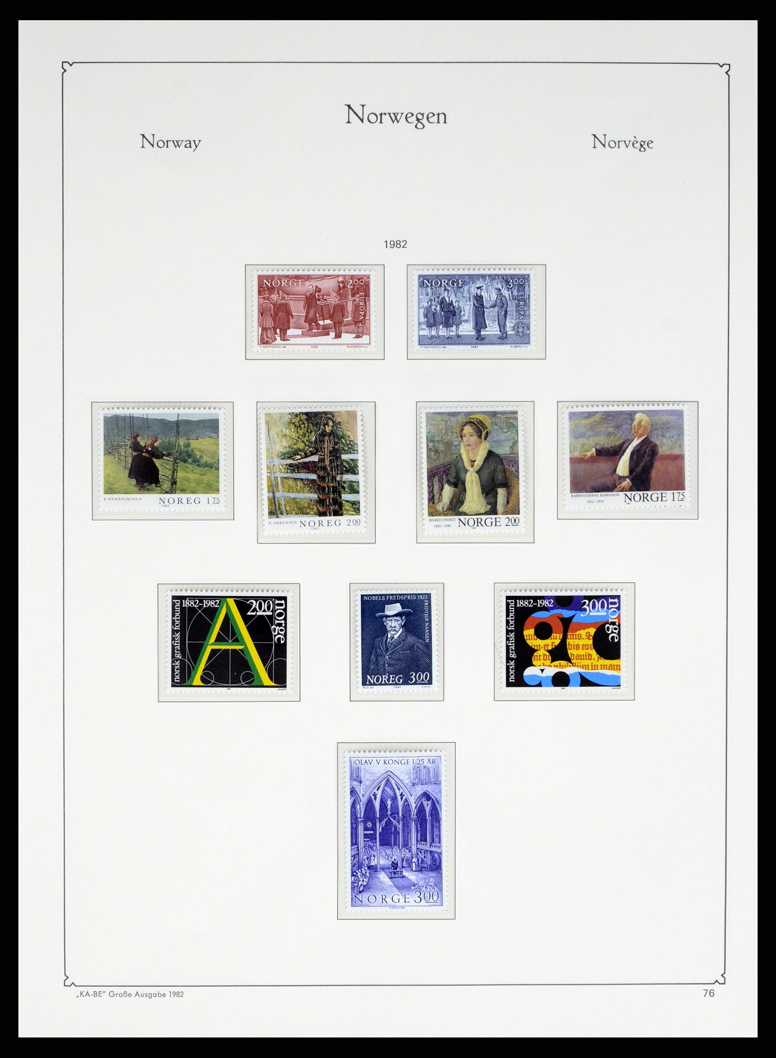 37788 076 - Postzegelverzameling 37788 Noorwegen 1855-2006.