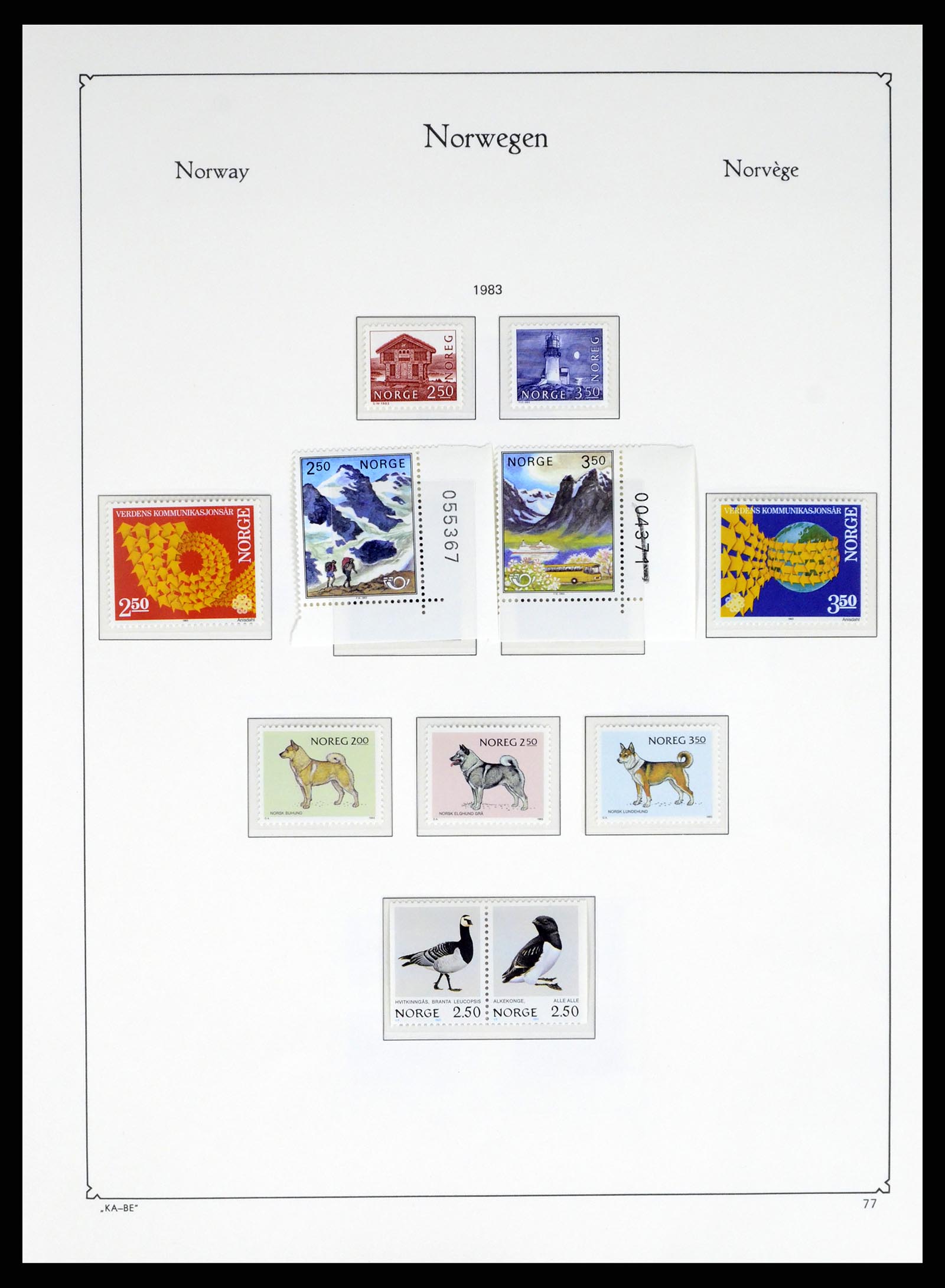 37788 077 - Postzegelverzameling 37788 Noorwegen 1855-2006.