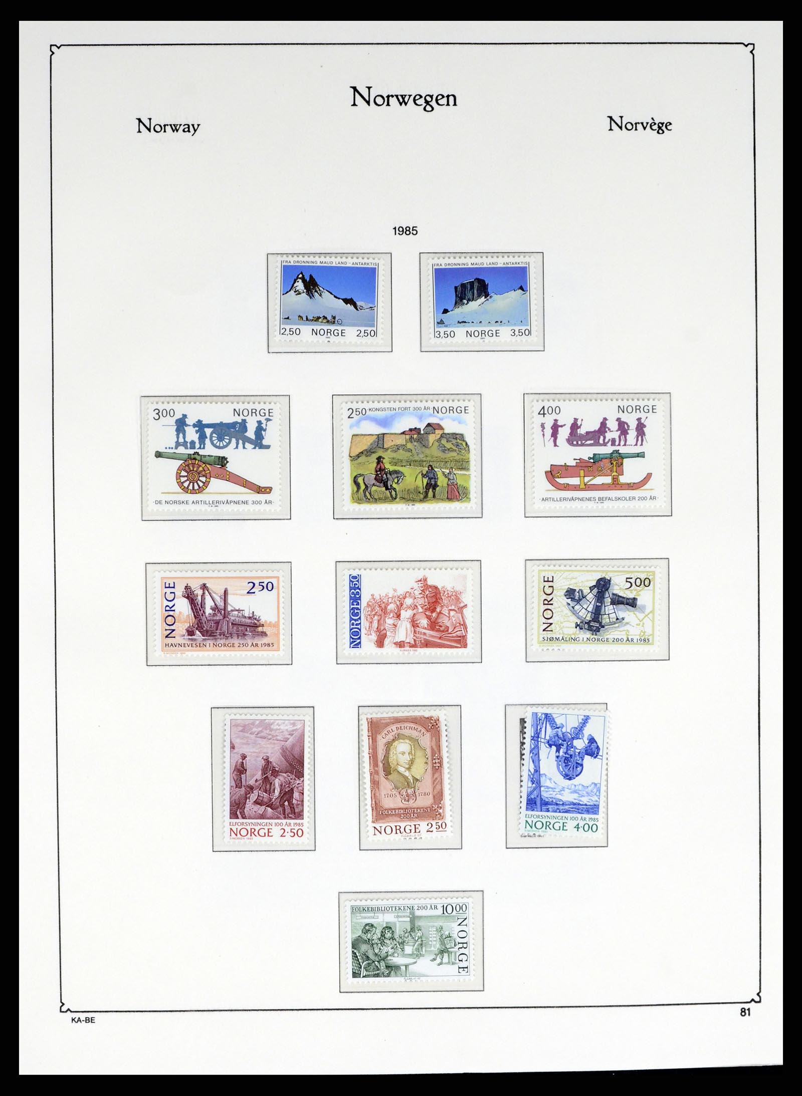37788 081 - Postzegelverzameling 37788 Noorwegen 1855-2006.