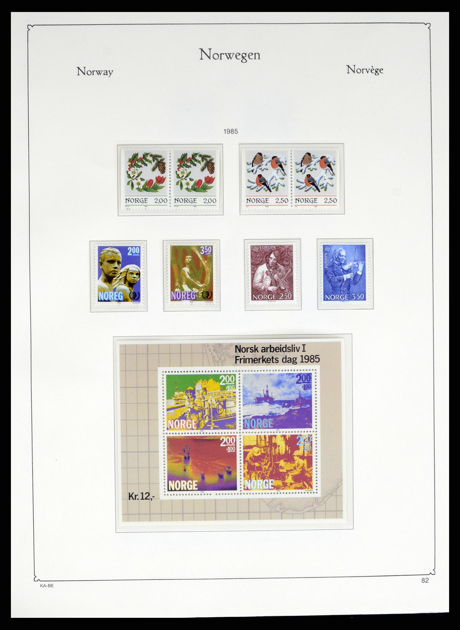 37788 082 - Postzegelverzameling 37788 Noorwegen 1855-2006.