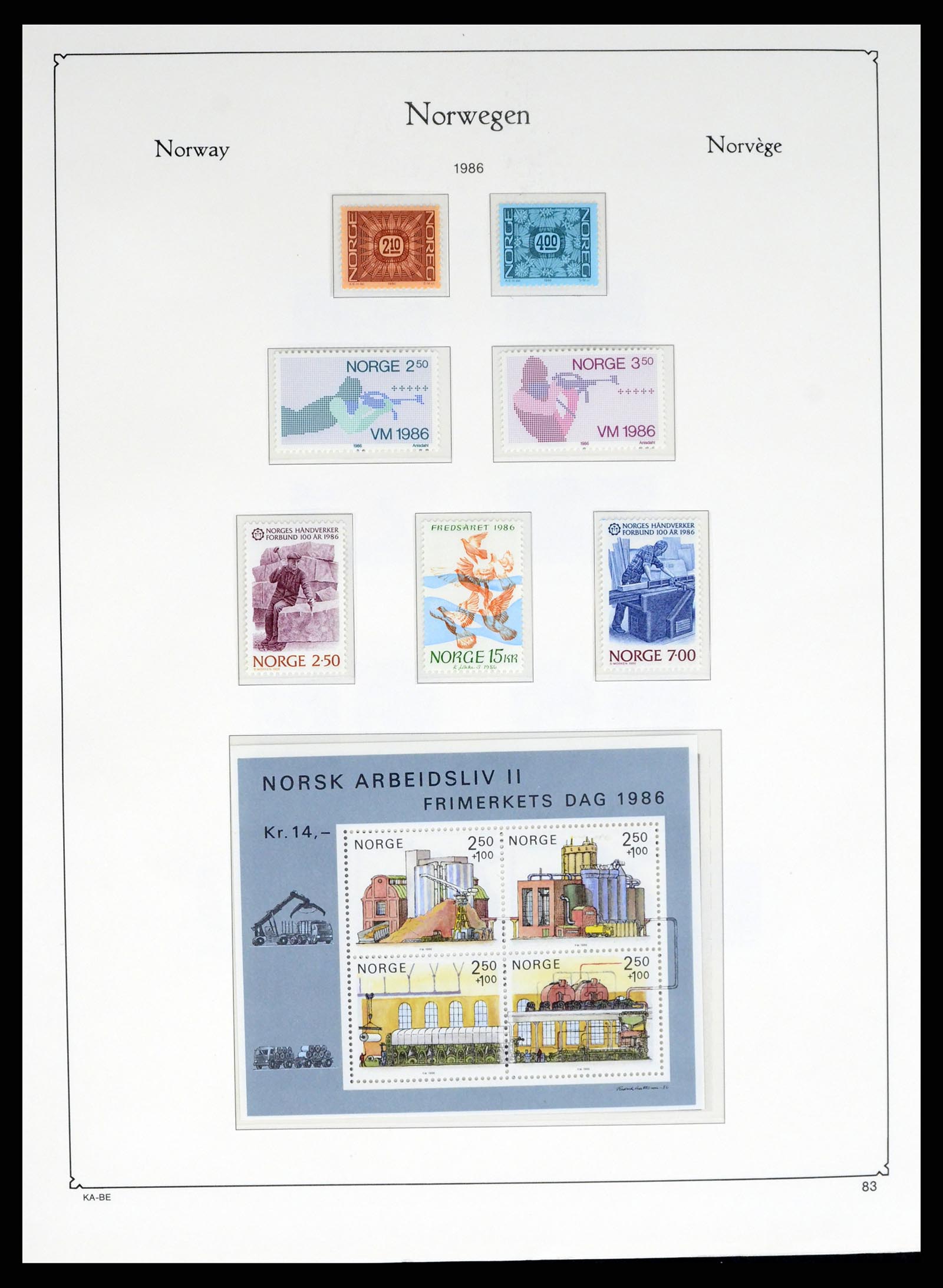 37788 083 - Postzegelverzameling 37788 Noorwegen 1855-2006.
