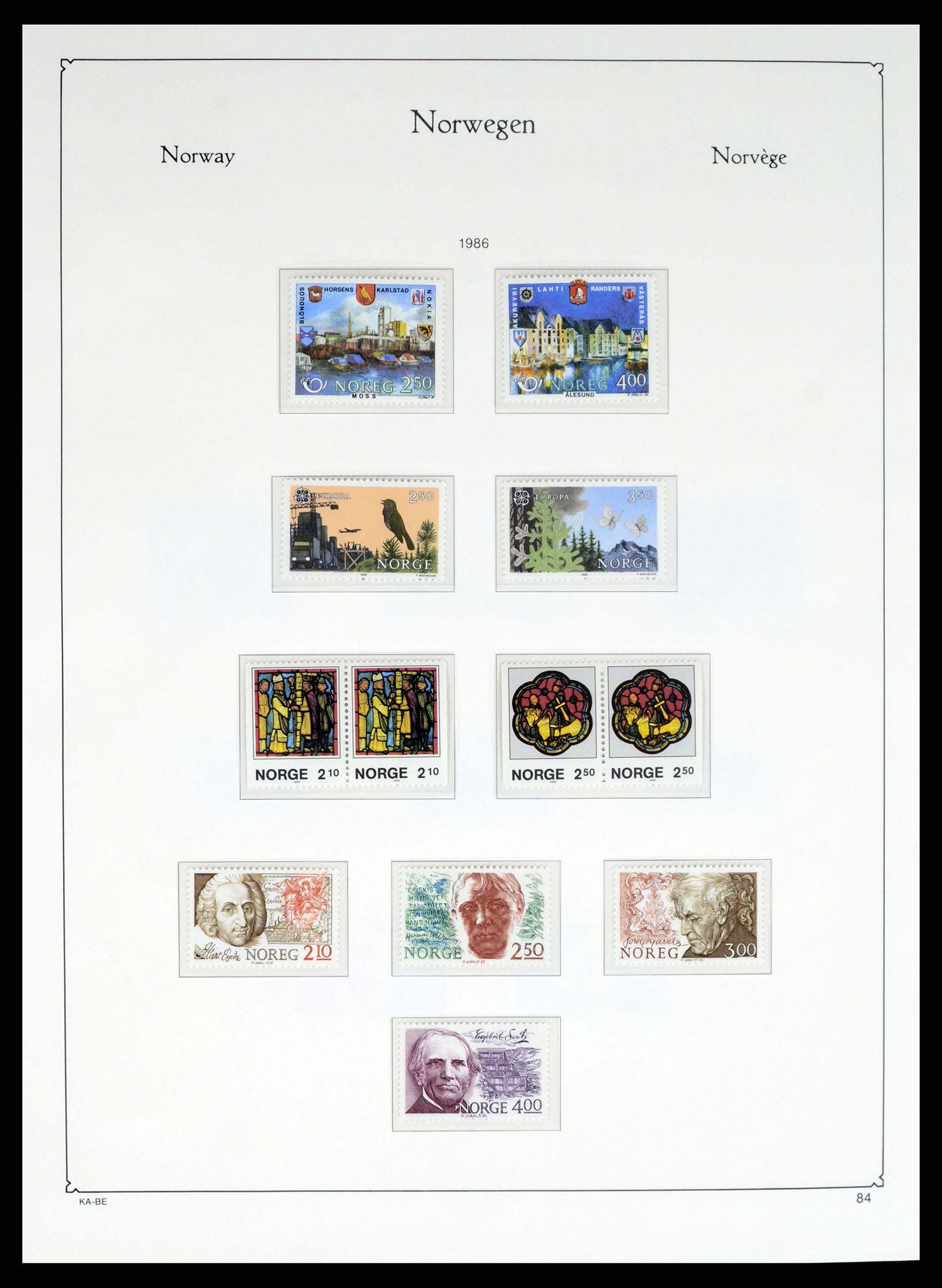 37788 084 - Stamp Collection 37788 Norway 1855-2006.