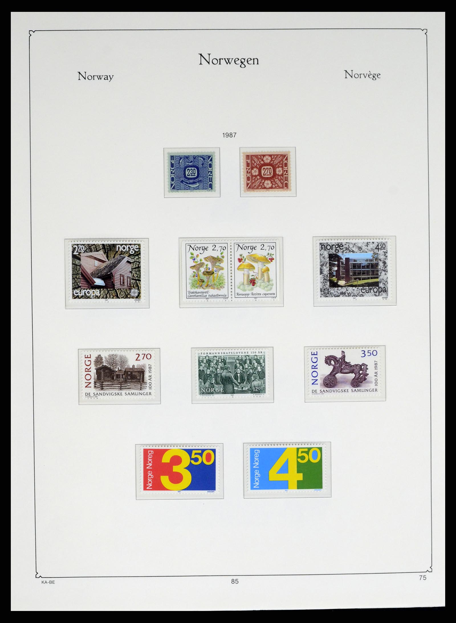 37788 085 - Postzegelverzameling 37788 Noorwegen 1855-2006.