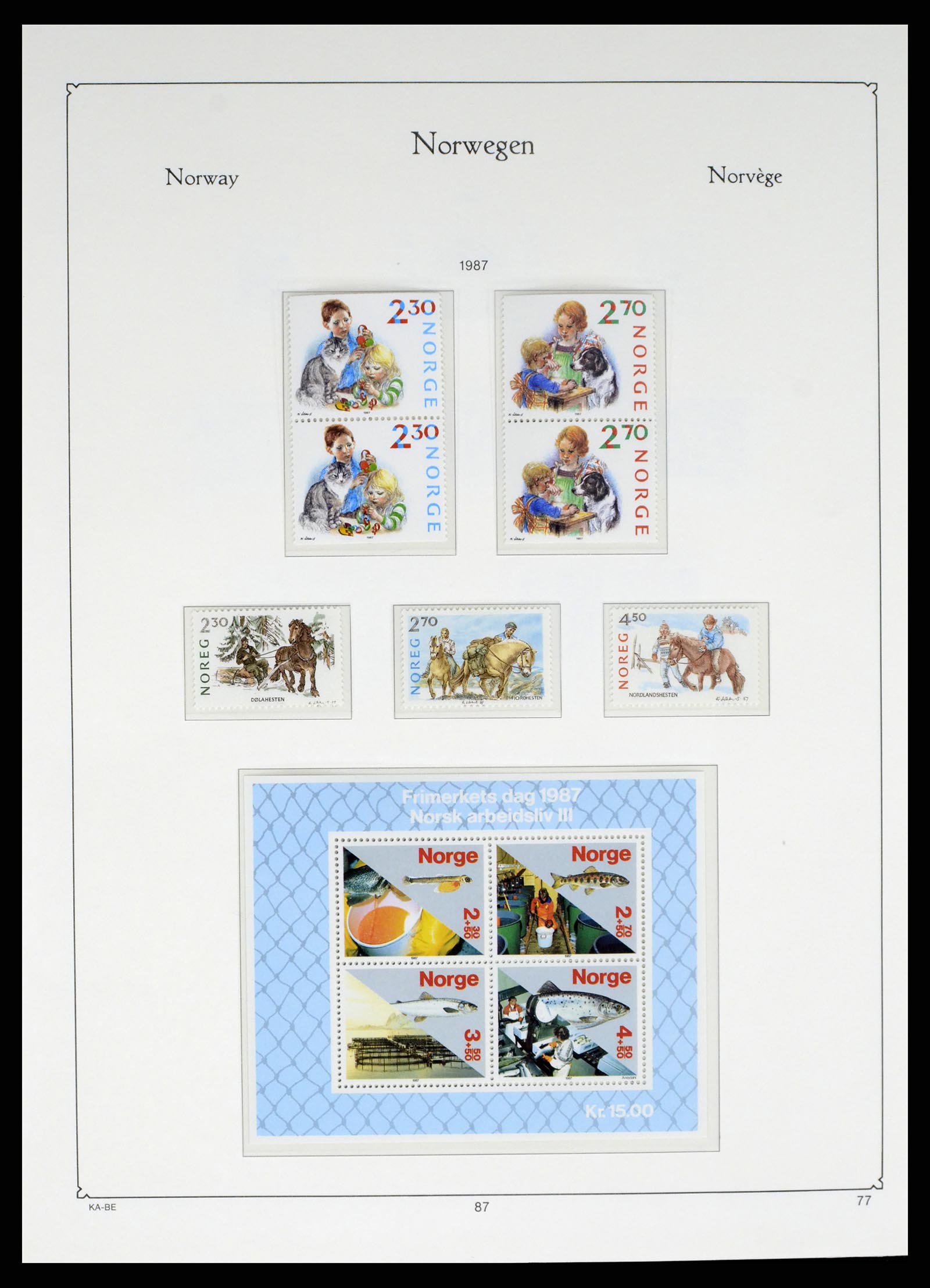 37788 087 - Postzegelverzameling 37788 Noorwegen 1855-2006.