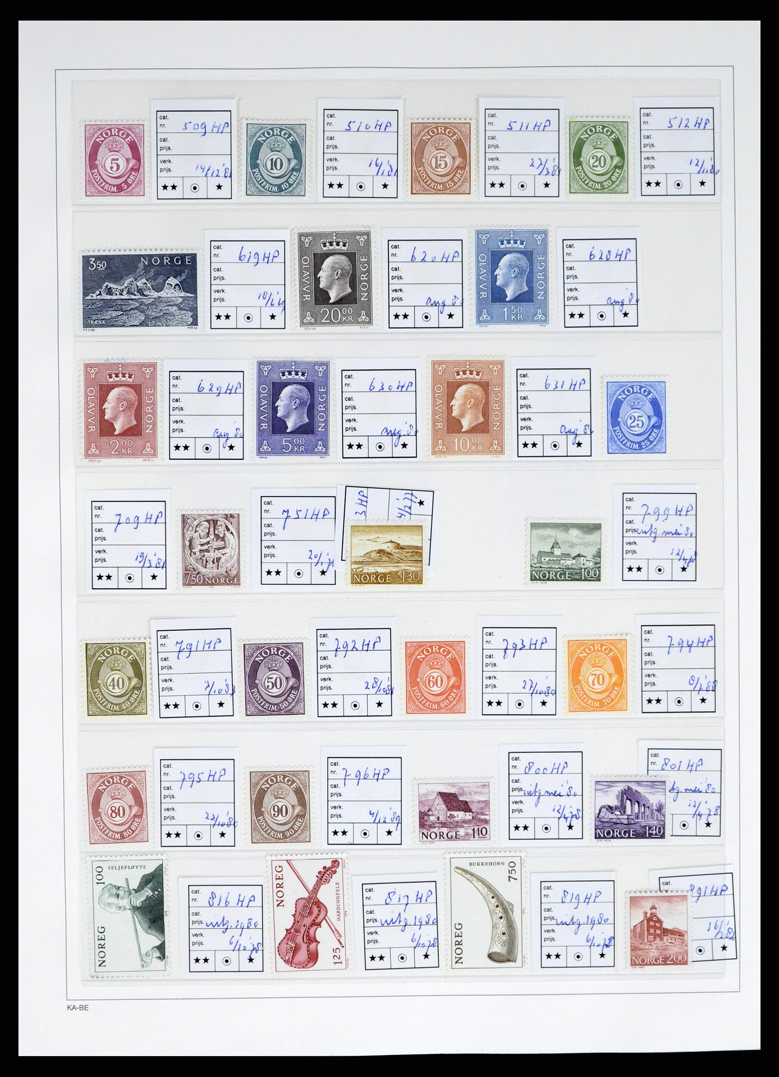 37788 092 - Postzegelverzameling 37788 Noorwegen 1855-2006.