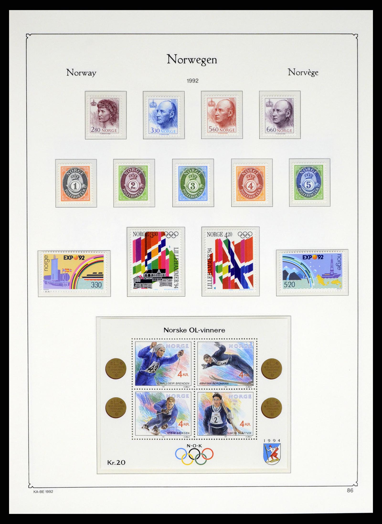 37788 097 - Postzegelverzameling 37788 Noorwegen 1855-2006.