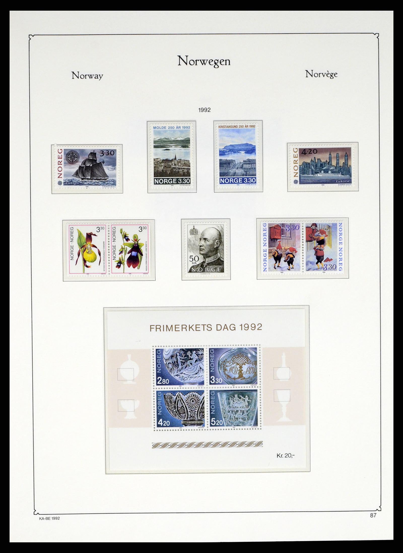37788 098 - Stamp Collection 37788 Norway 1855-2006.
