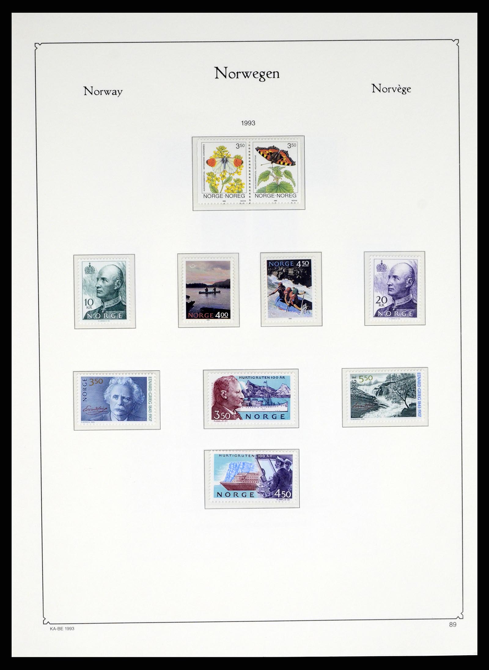 37788 100 - Postzegelverzameling 37788 Noorwegen 1855-2006.