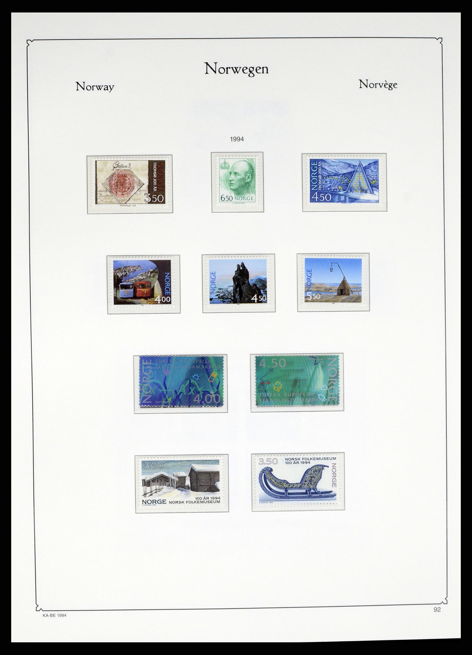 37788 103 - Stamp Collection 37788 Norway 1855-2006.