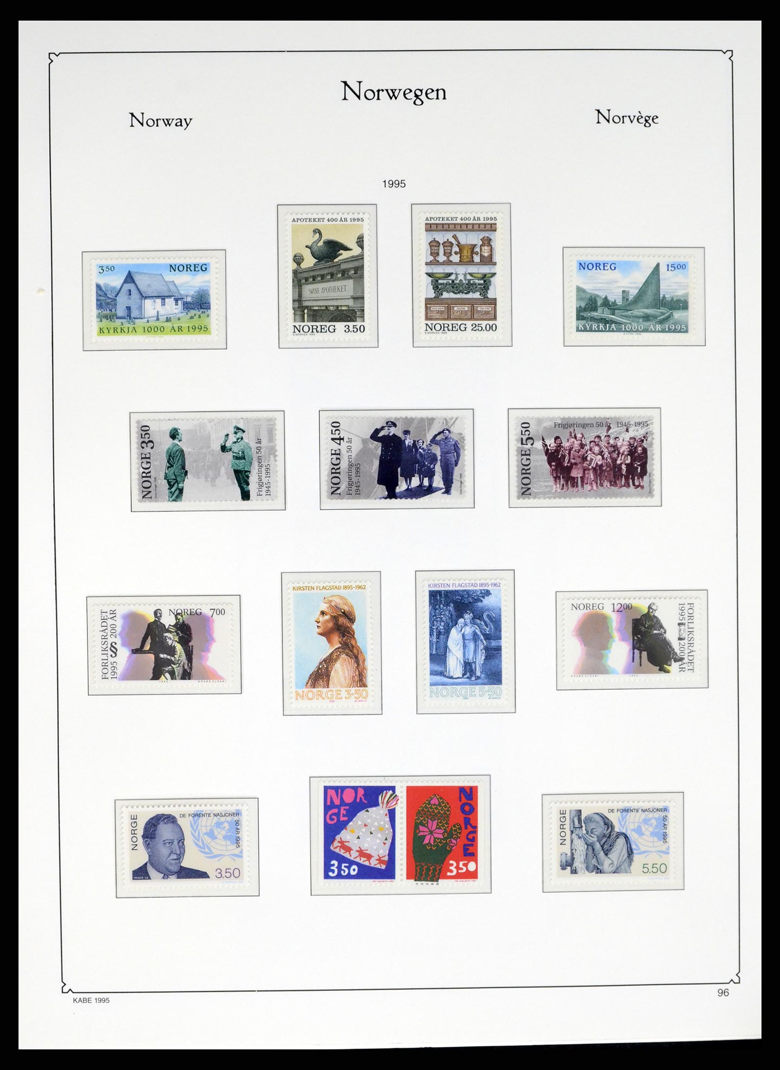 37788 107 - Stamp Collection 37788 Norway 1855-2006.