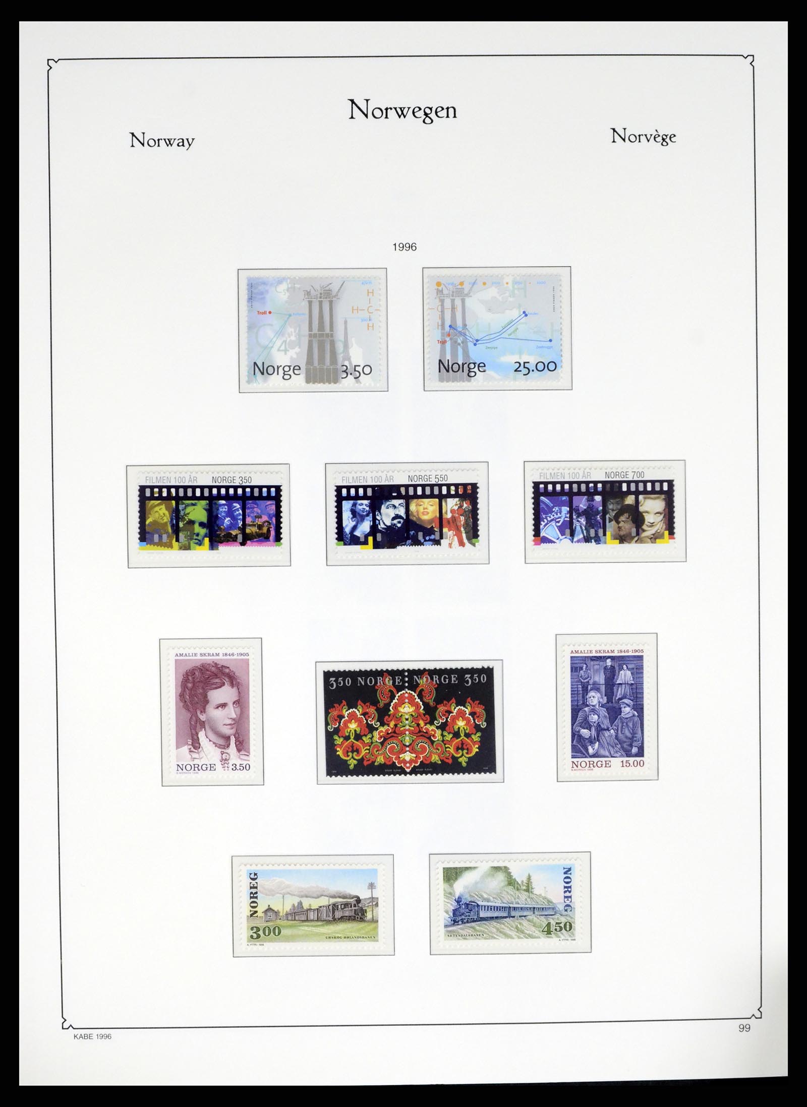 37788 110 - Stamp Collection 37788 Norway 1855-2006.