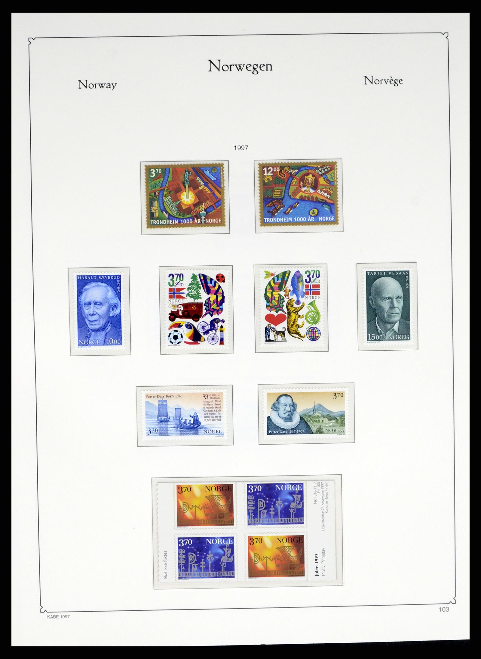 37788 114 - Stamp Collection 37788 Norway 1855-2006.