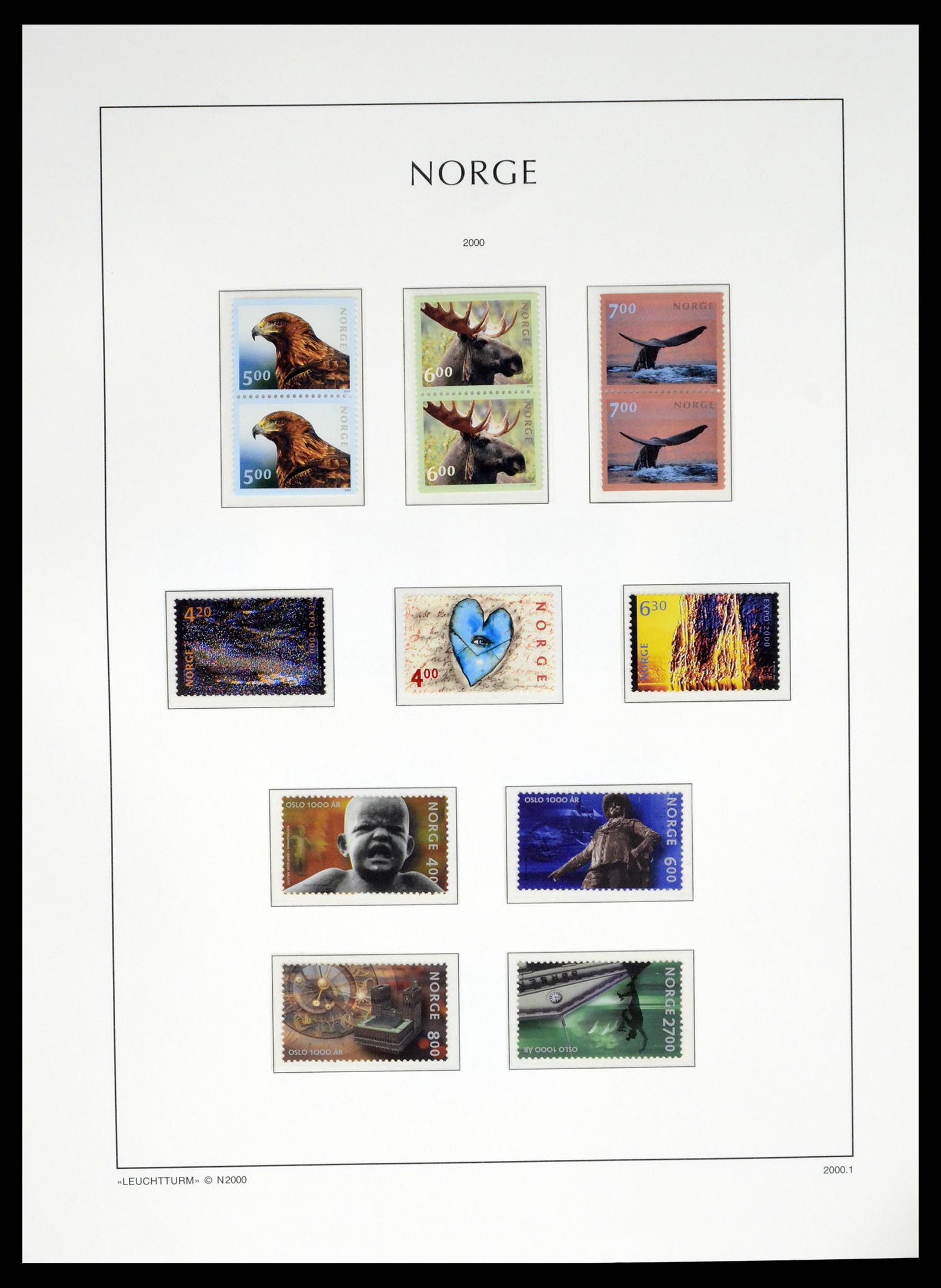 37788 124 - Postzegelverzameling 37788 Noorwegen 1855-2006.