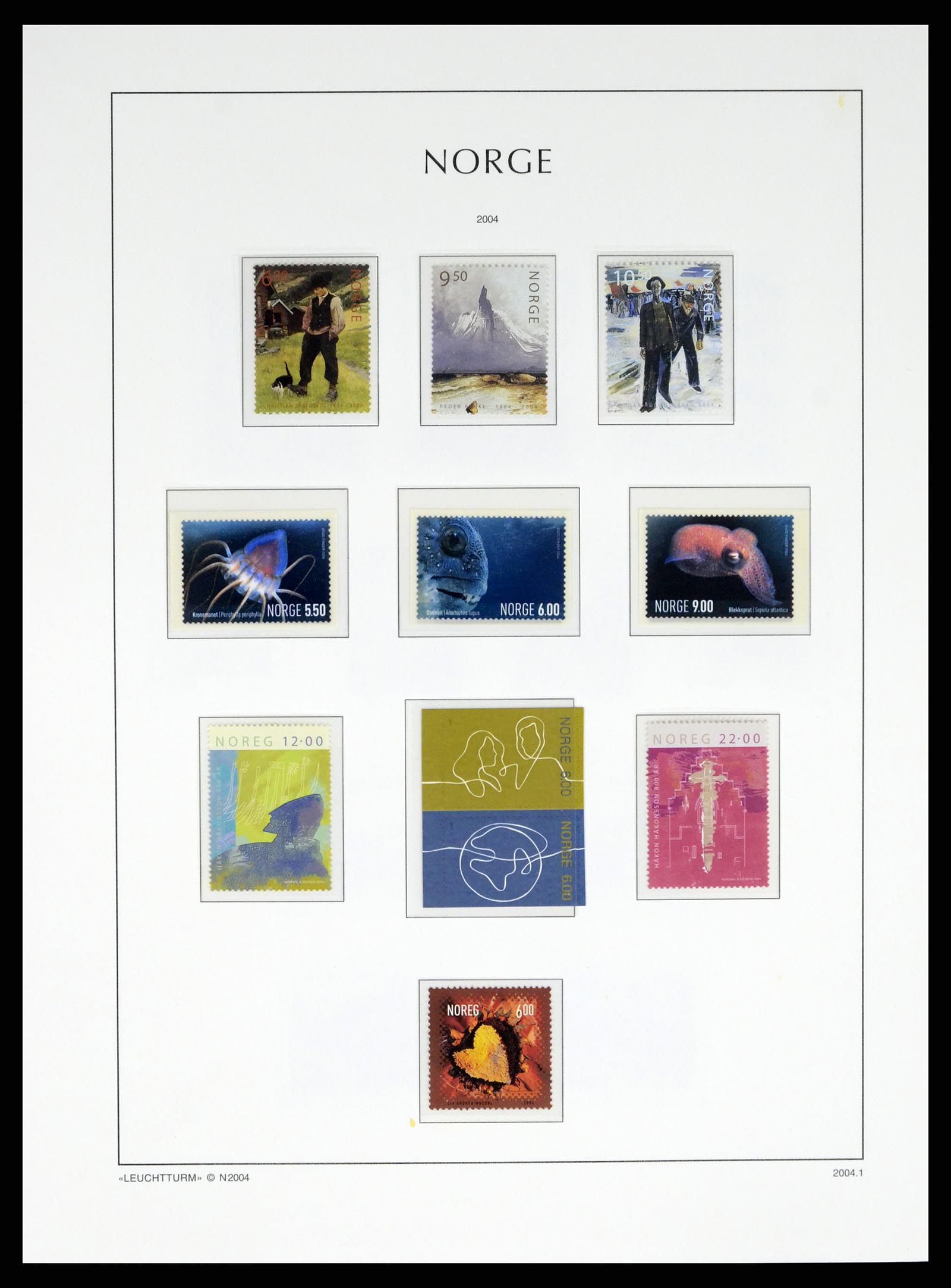 37788 143 - Postzegelverzameling 37788 Noorwegen 1855-2006.