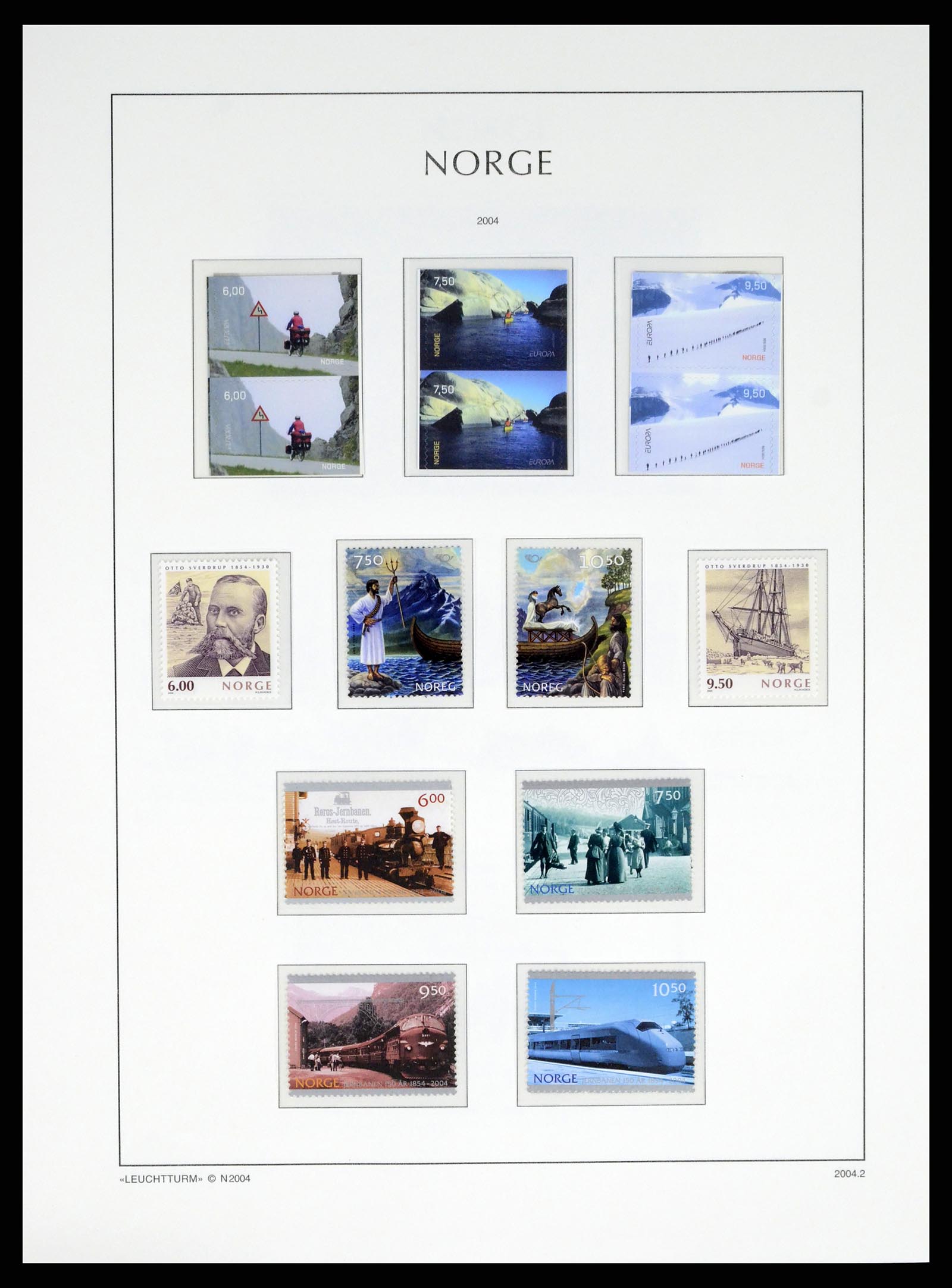 37788 144 - Stamp Collection 37788 Norway 1855-2006.