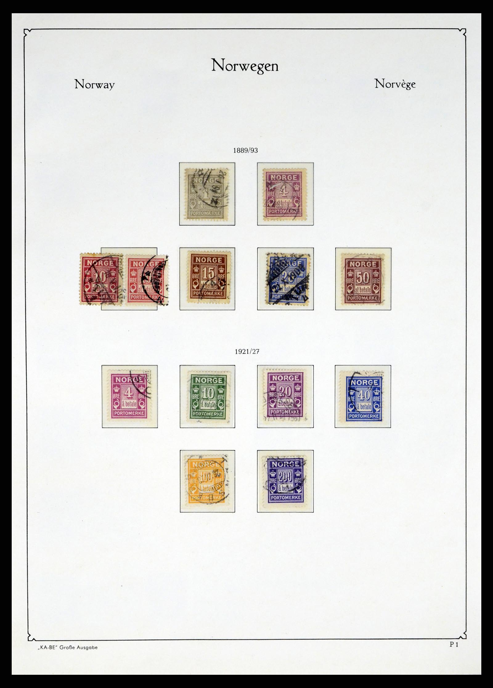 37788 154 - Postzegelverzameling 37788 Noorwegen 1855-2006.