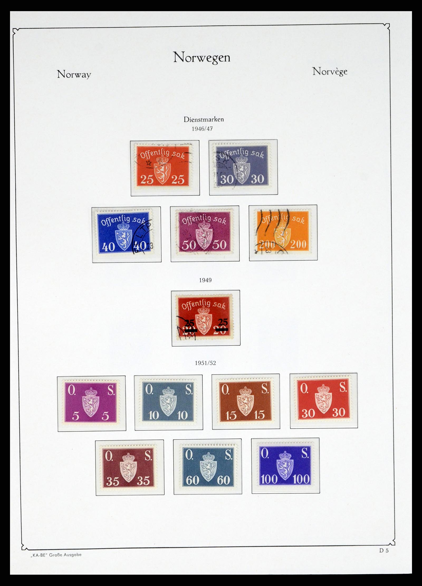 37788 160 - Stamp Collection 37788 Norway 1855-2006.
