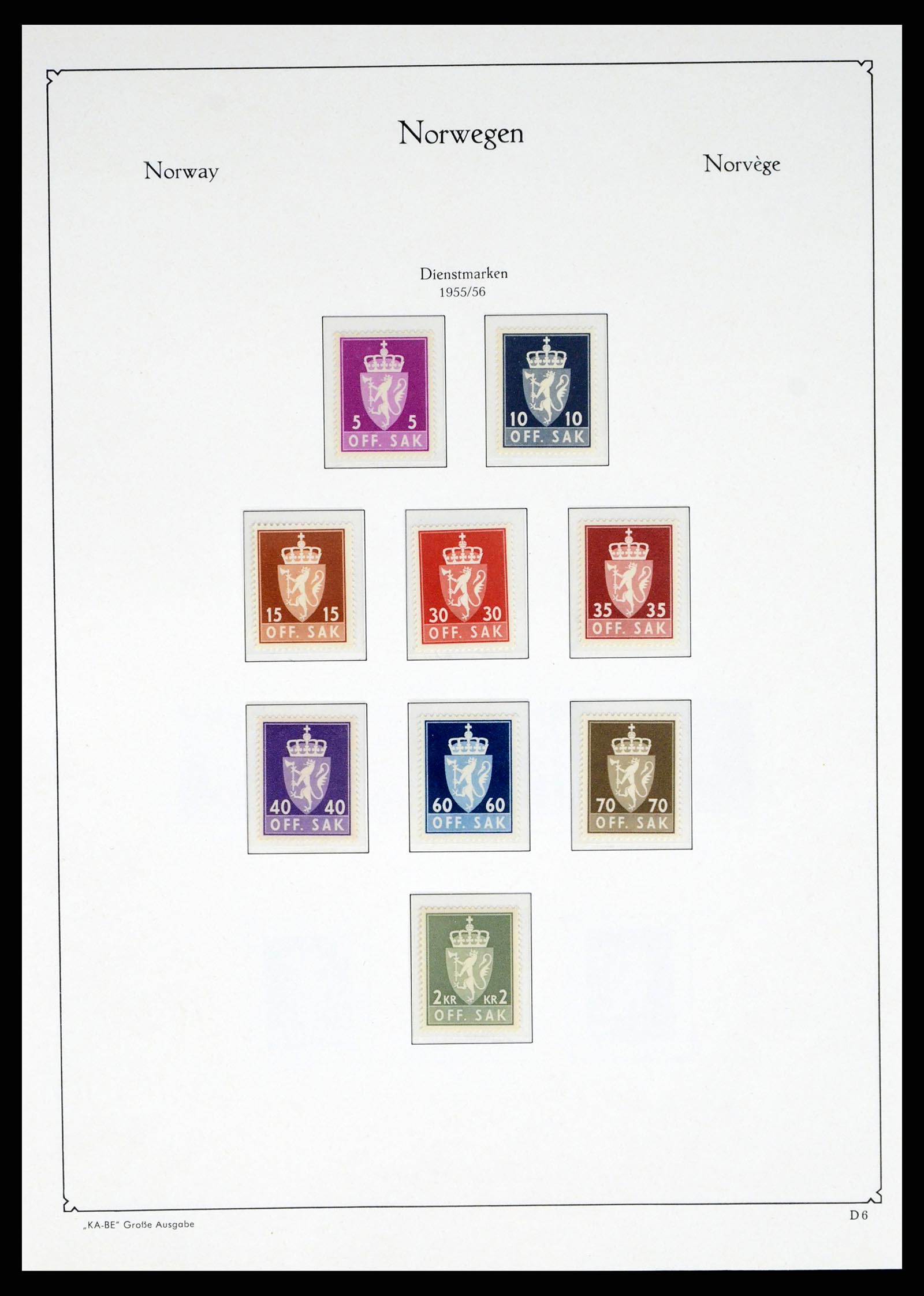 37788 161 - Stamp Collection 37788 Norway 1855-2006.