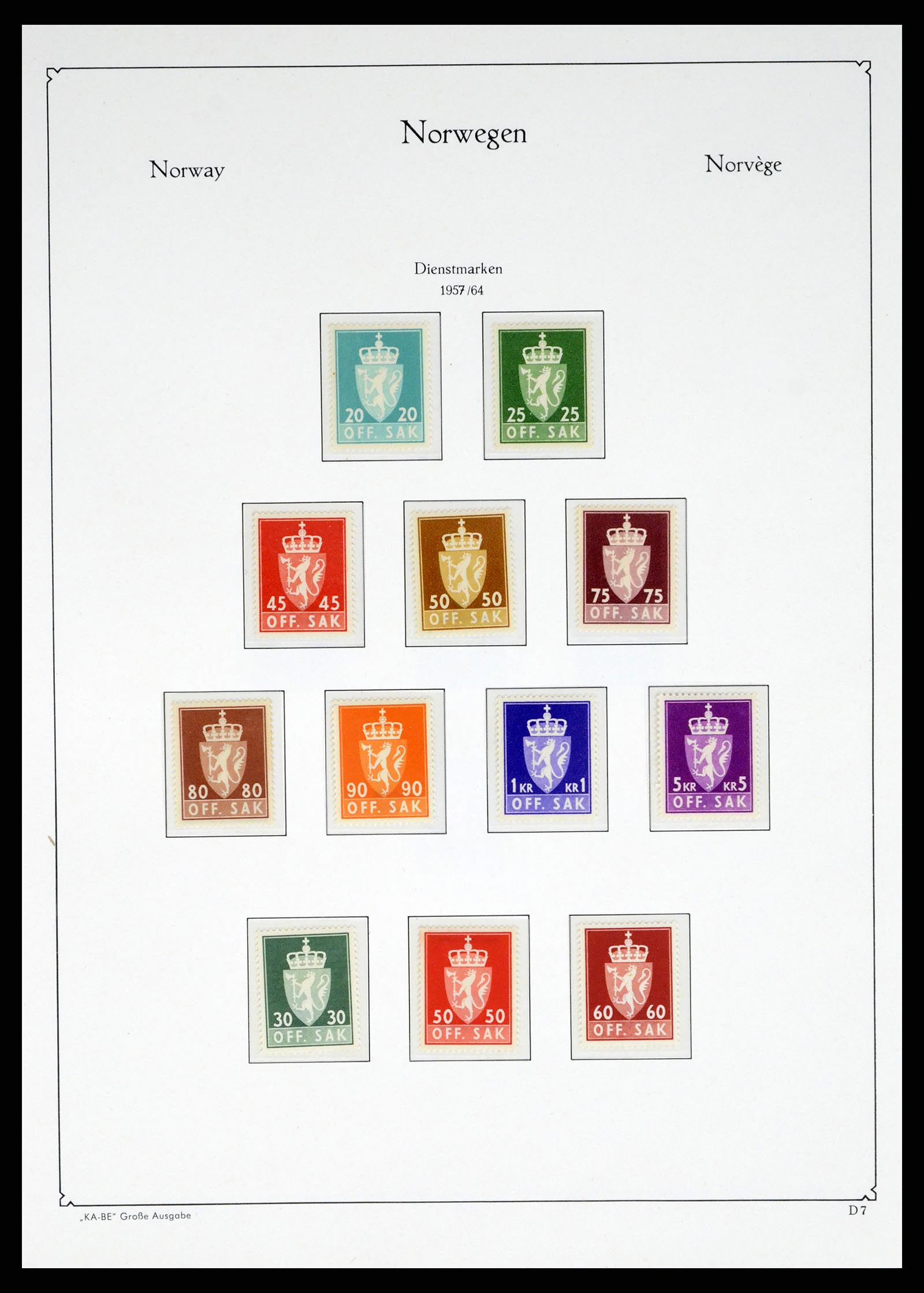 37788 162 - Stamp Collection 37788 Norway 1855-2006.
