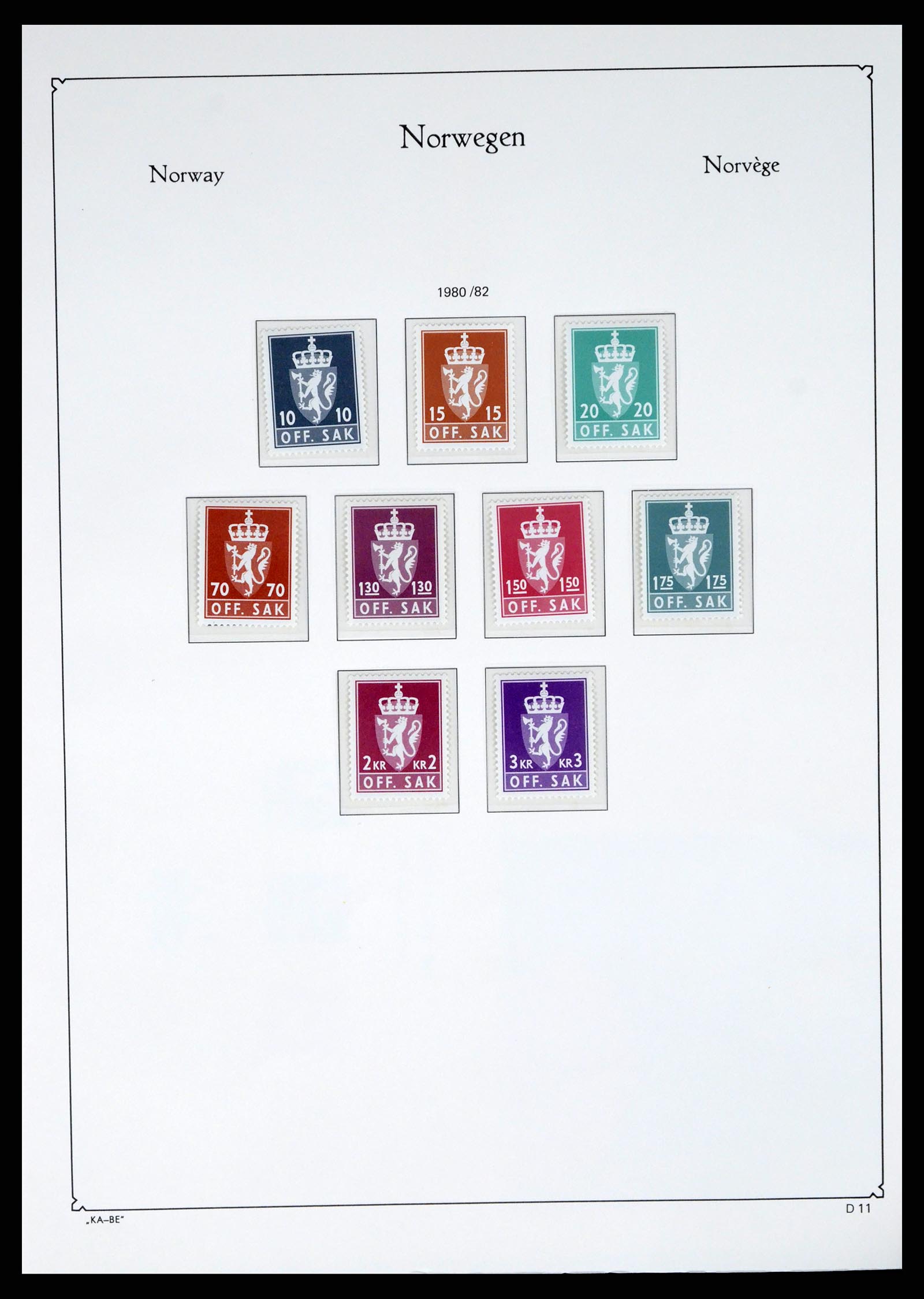 37788 166 - Postzegelverzameling 37788 Noorwegen 1855-2006.