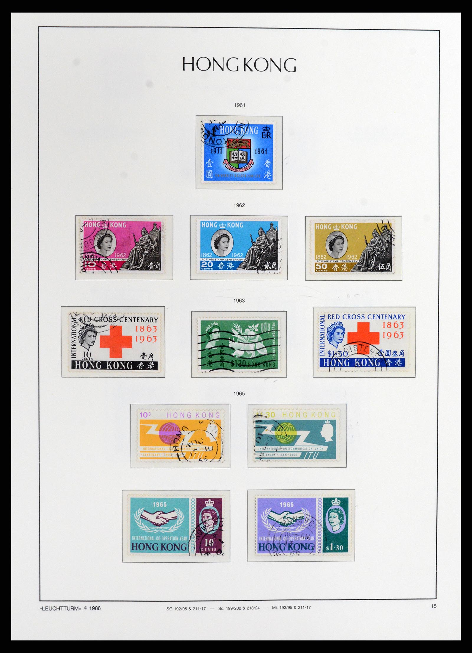 37795 019 - Postzegelverzameling 37795 Hongkong 1862-1984.