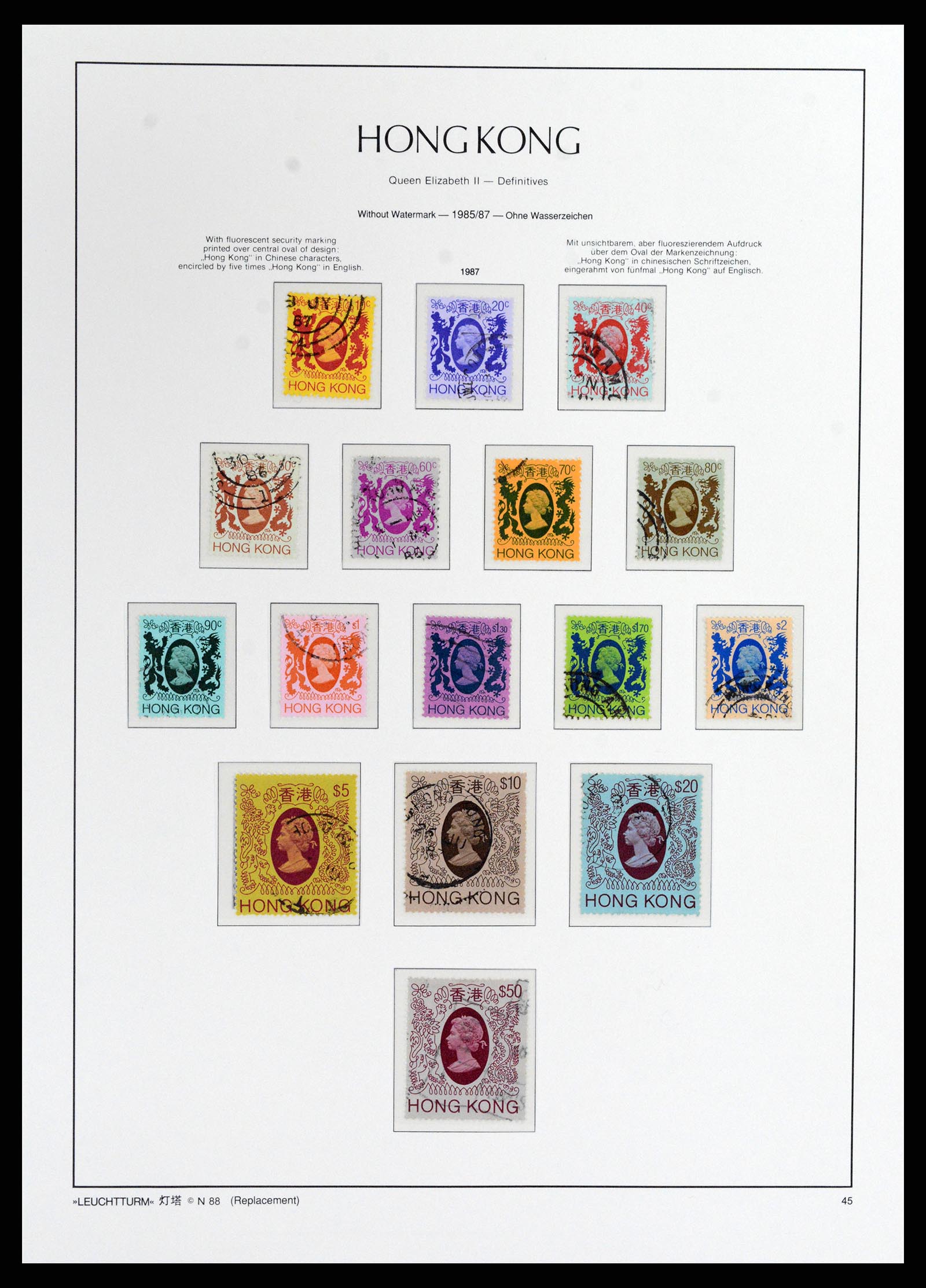 37795 042 - Postzegelverzameling 37795 Hongkong 1862-1984.