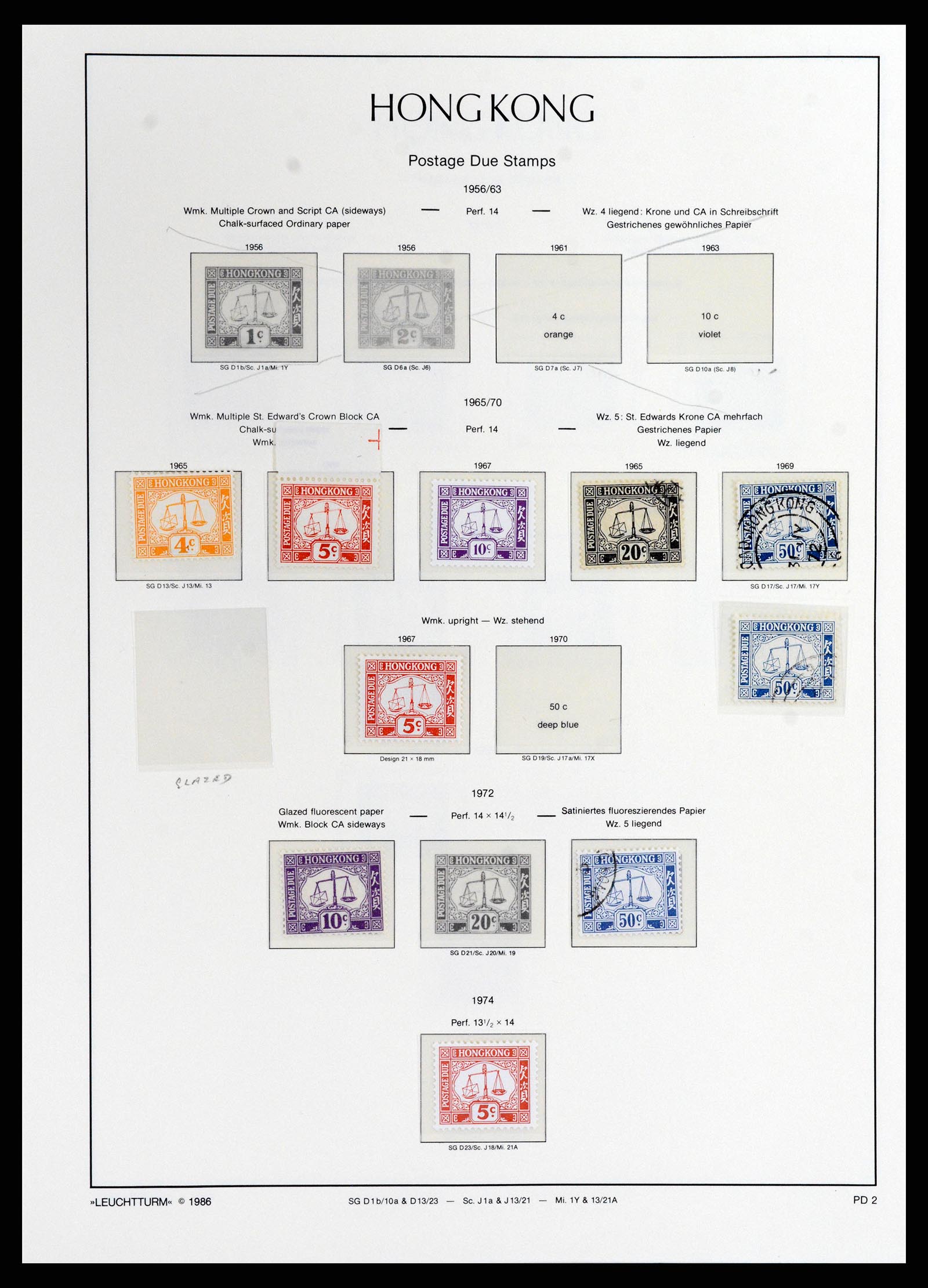 37795 044 - Postzegelverzameling 37795 Hongkong 1862-1984.