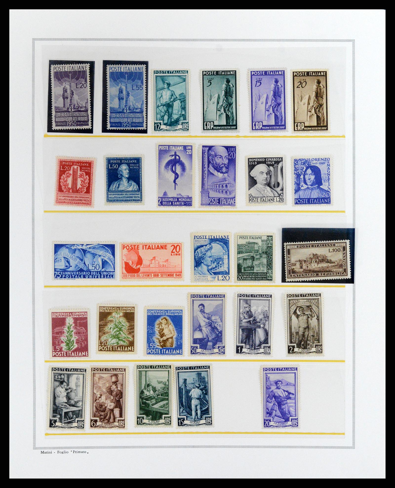 37796 001 - Stamp Collection 37796 Italy 1945-1960.