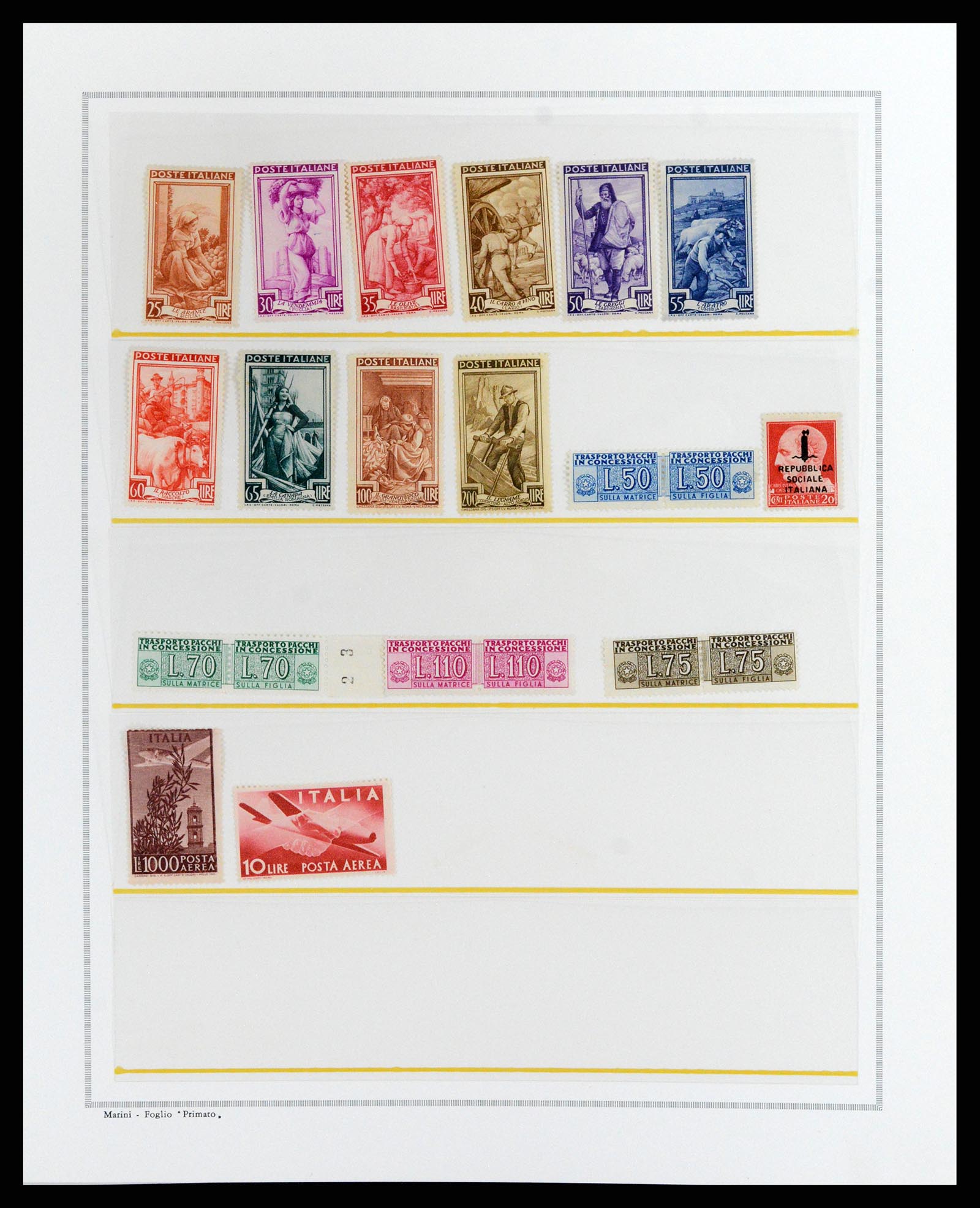 37796 002 - Postzegelverzameling 37796 Italië 1945-1960.