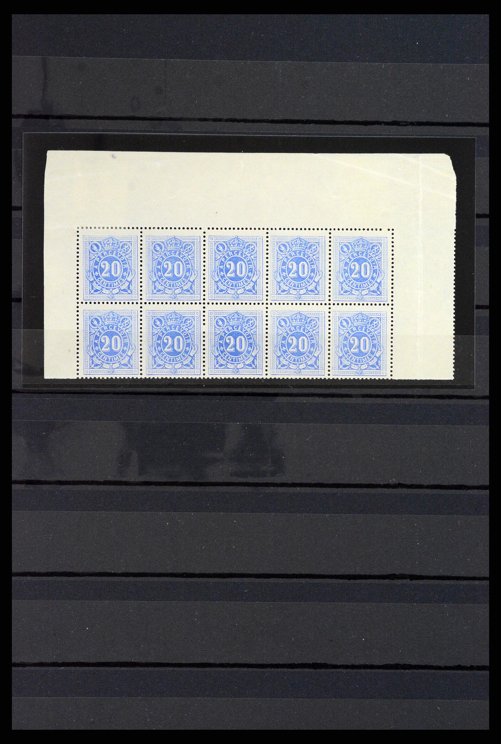 37797 001 - Stamp Collection 37797 Belgium postage dues 1870.