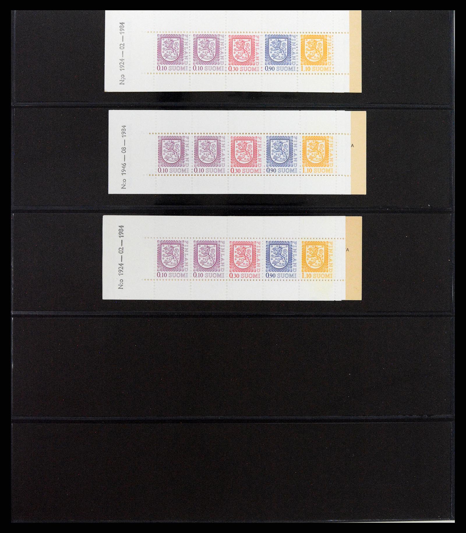 37798 014 - Postzegelverzameling 37798 Finland postzegelboekjes 1952-2005.