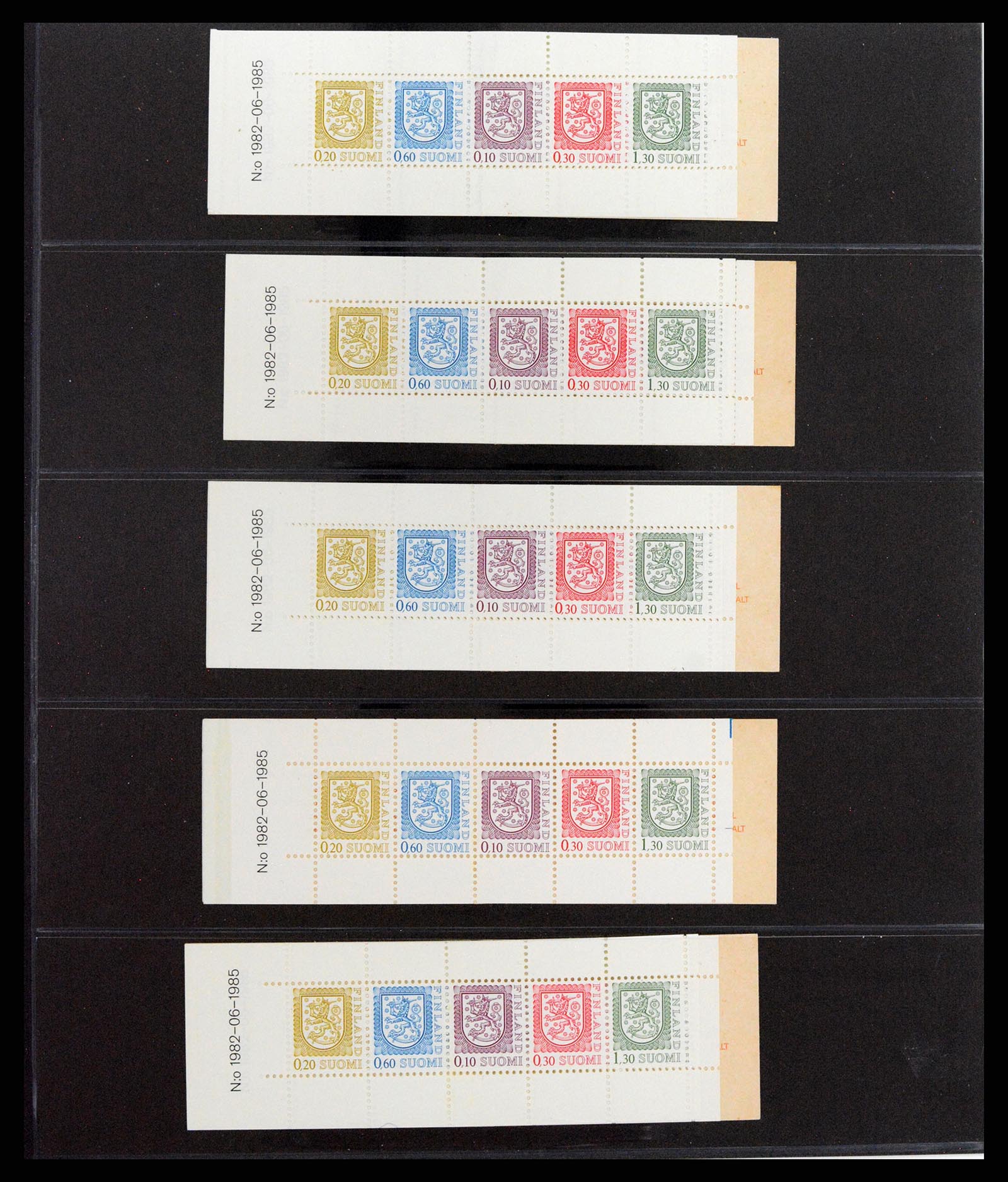 37798 021 - Postzegelverzameling 37798 Finland postzegelboekjes 1952-2005.